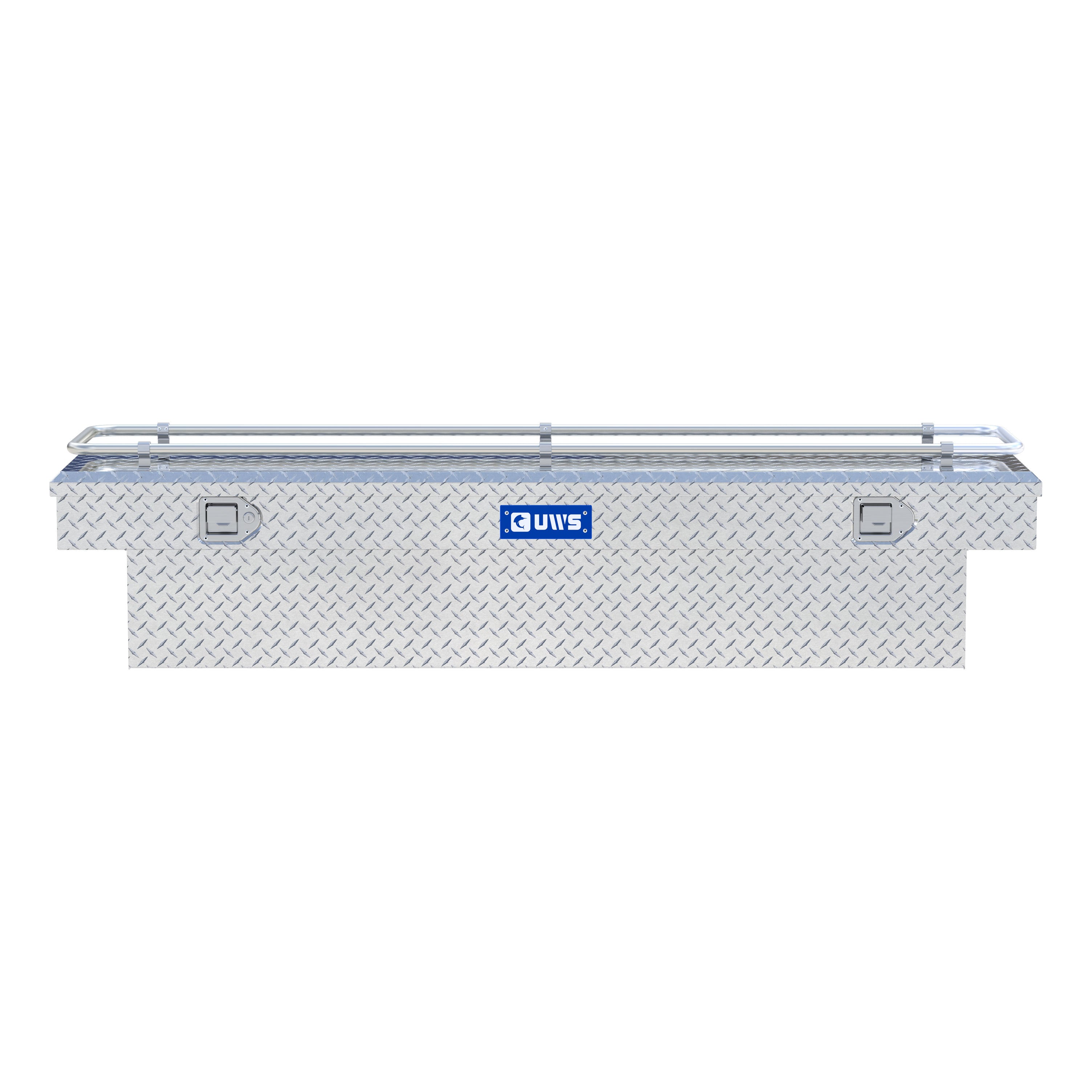 UWS TBS-72-R Bright Aluminum 72" Crossover Truck Tool Box with Rail