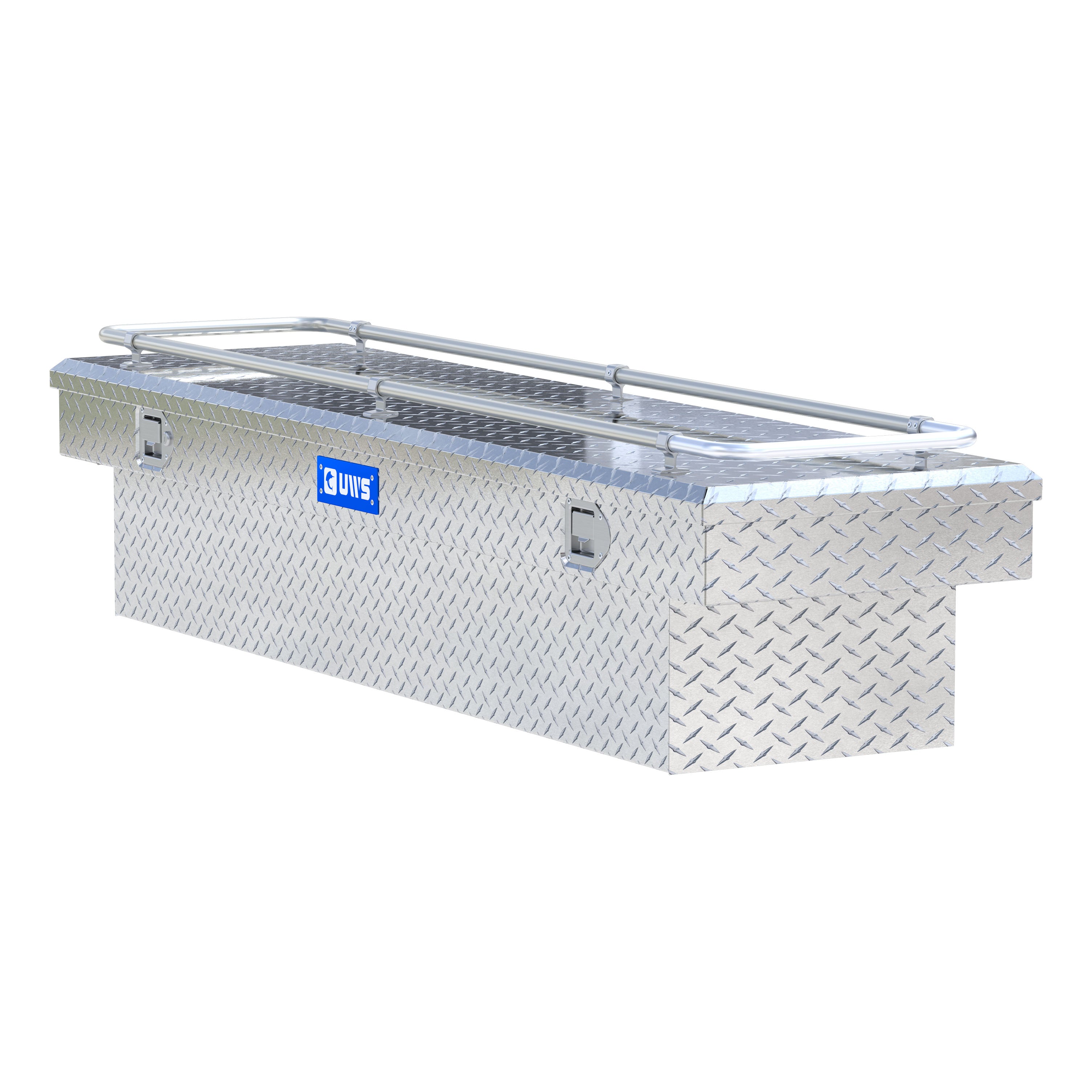 UWS TBS-72-R Bright Aluminum 72" Crossover Truck Tool Box with Rail