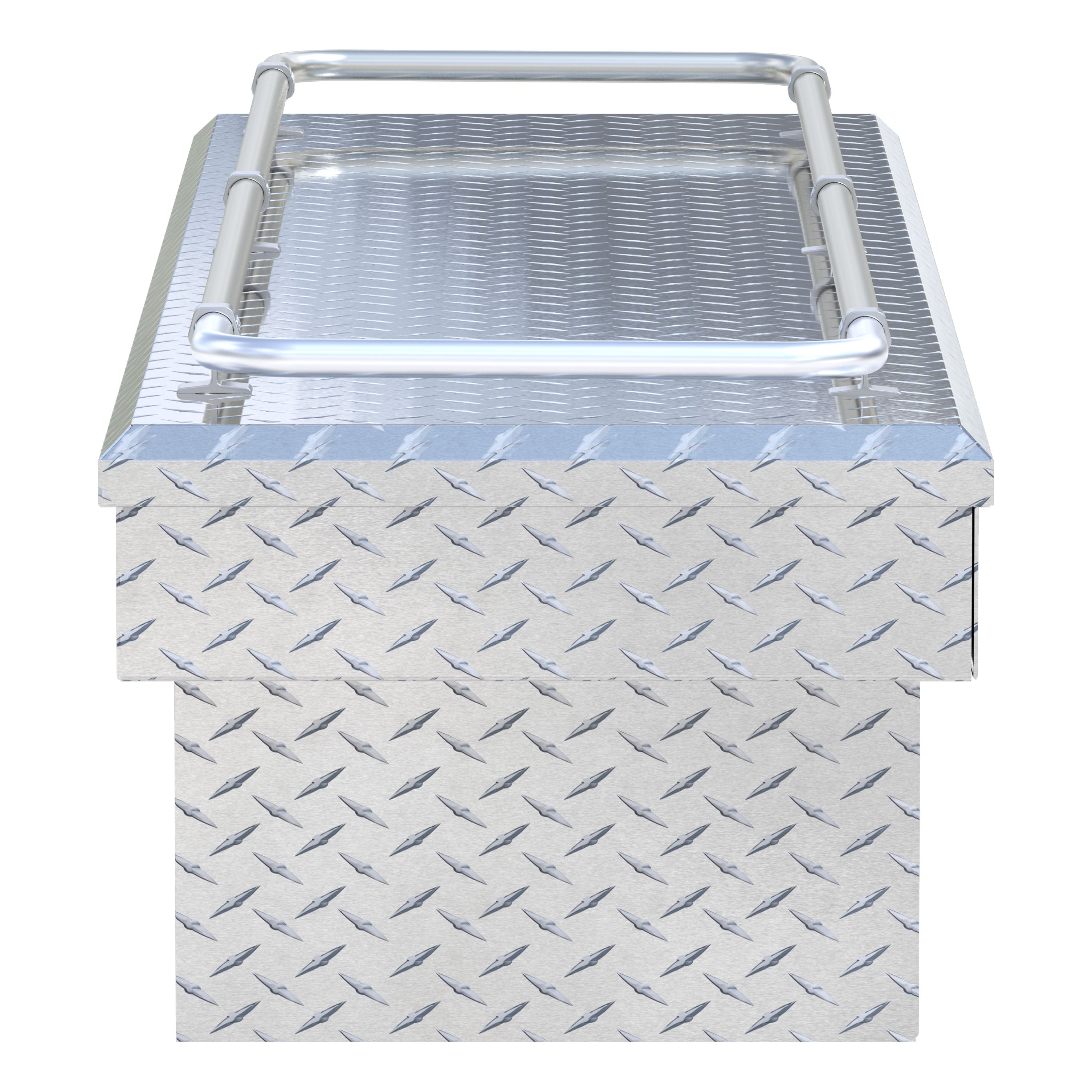 UWS TBS-72-R Bright Aluminum 72" Crossover Truck Tool Box with Rail