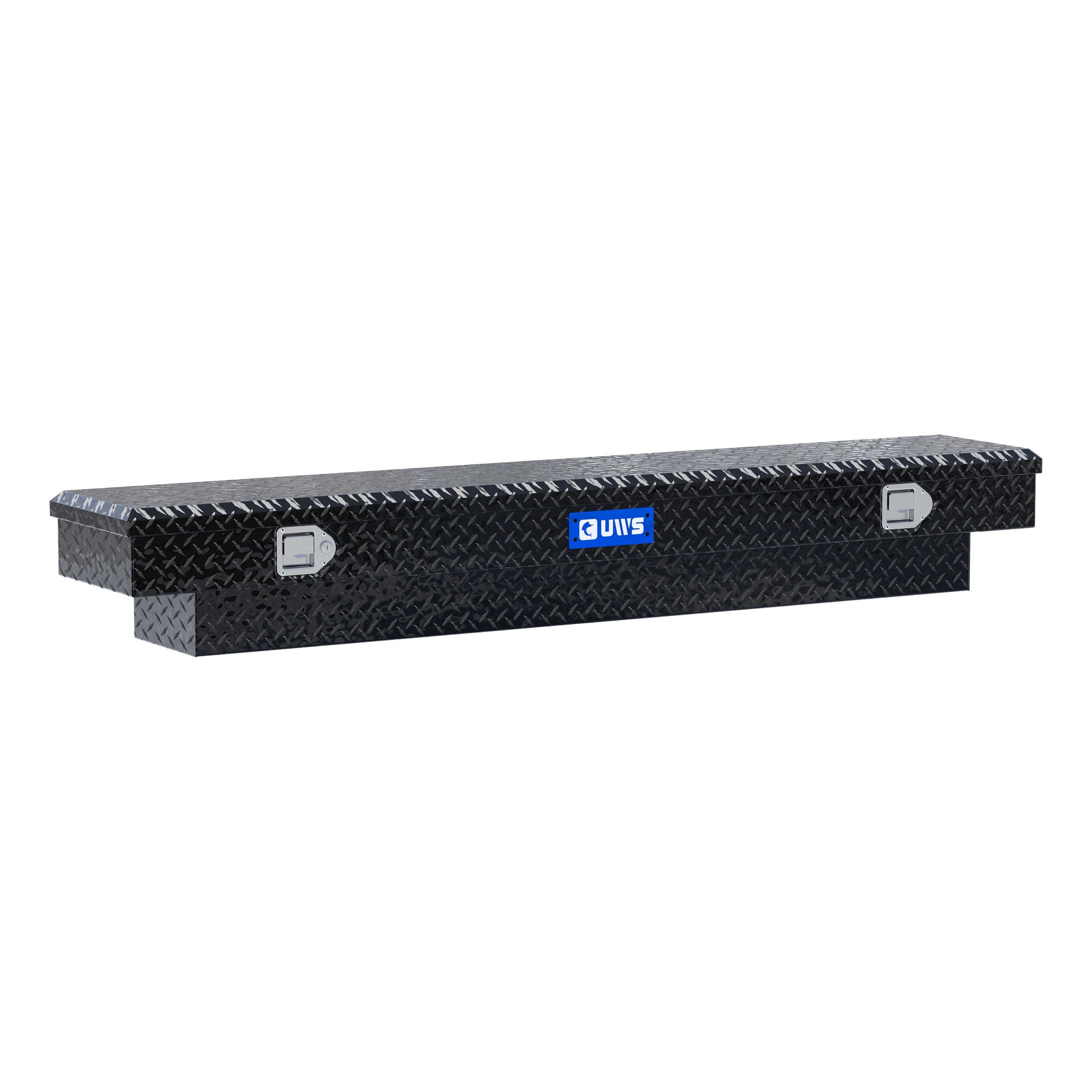 UWS TBS-72-SL-BLK Gloss Black Aluminum 72" Slim-Line Crossover Truck Tool Box (LTL Shipping Only)