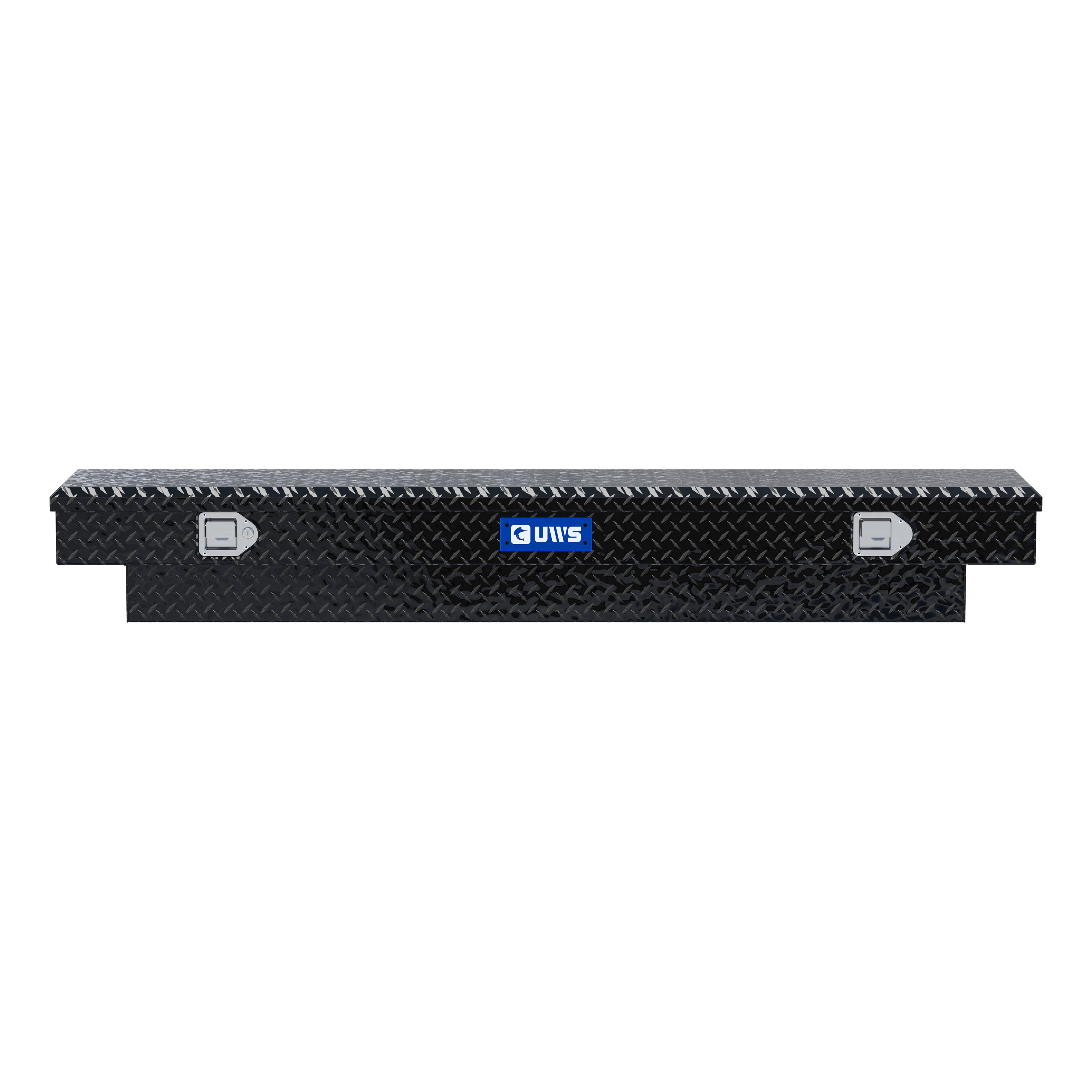 UWS TBS-72-SL-BLK Gloss Black Aluminum 72" Slim-Line Crossover Truck Tool Box (LTL Shipping Only)