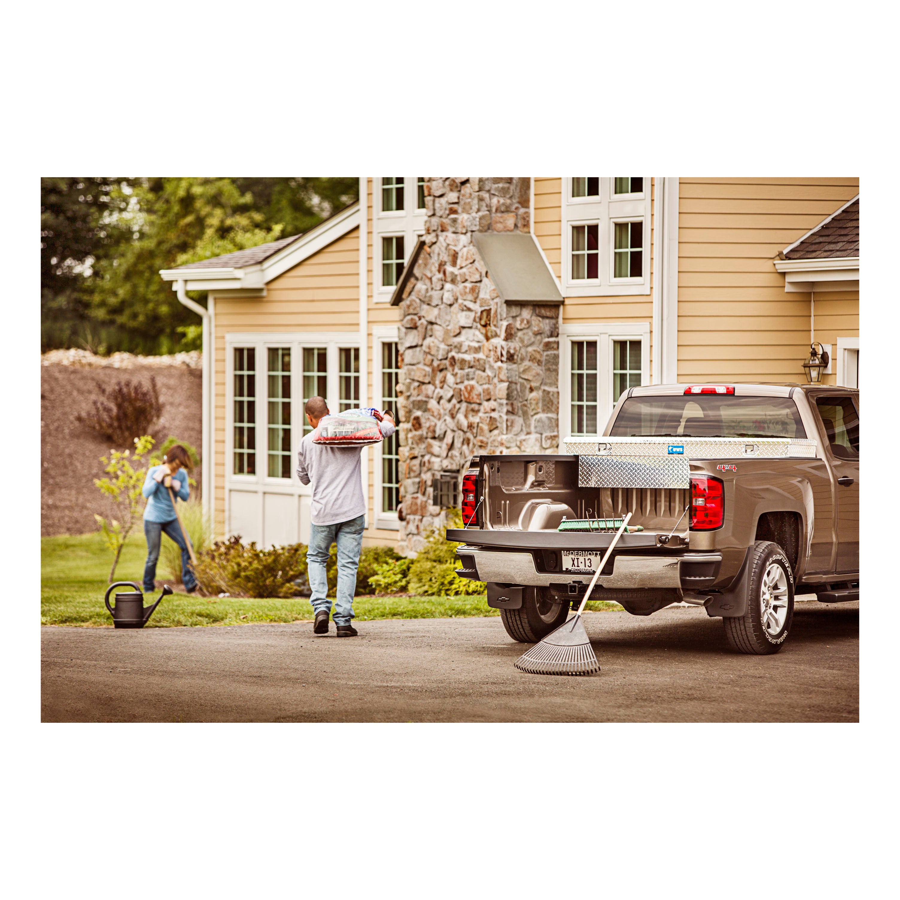 UWS TBS-72 Bright Aluminum 72" Crossover Truck Tool Box (LTL Shipping Only)
