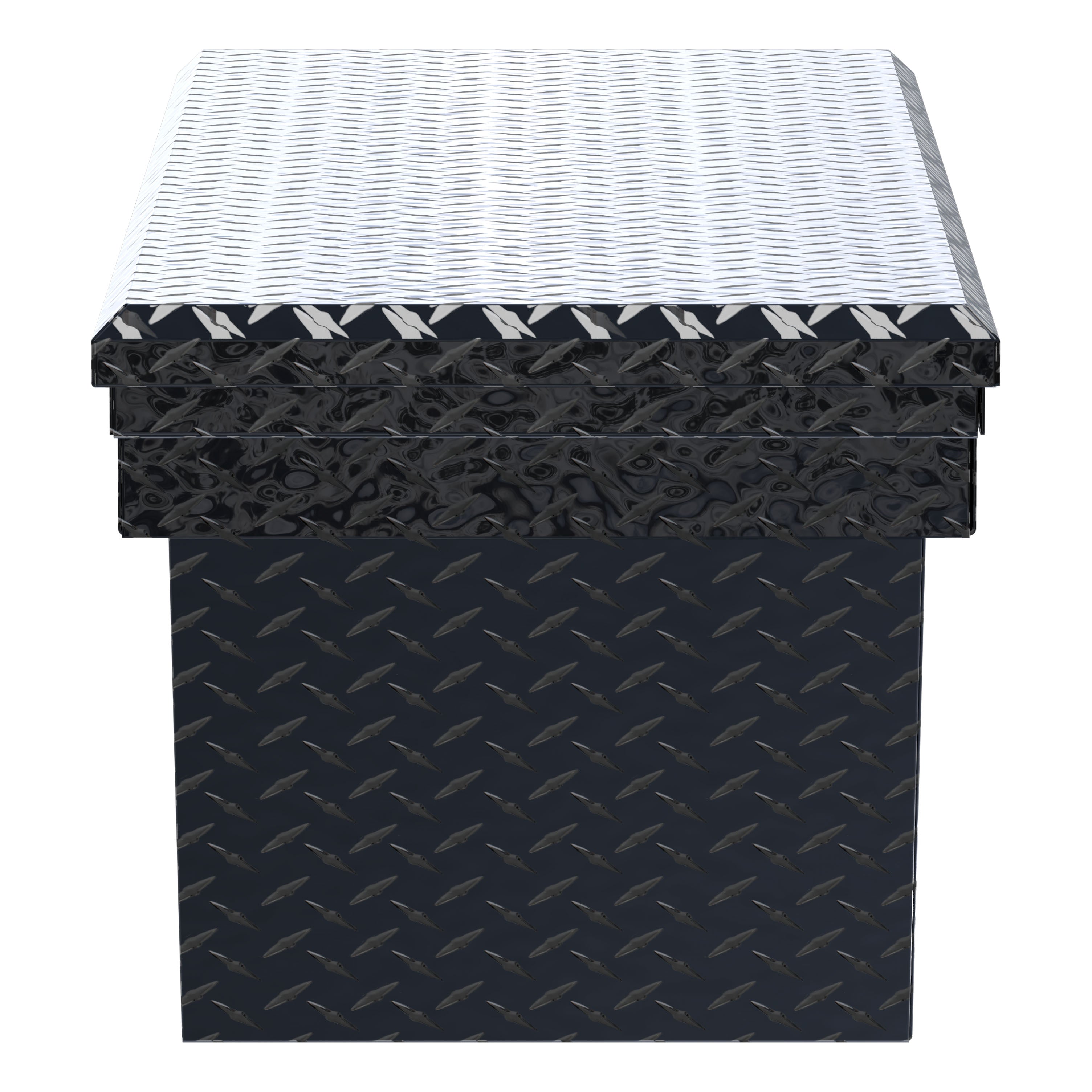 UWS TBSD-63A-LP-BLK Gloss Black 63" Deep Angled Truck Tool Box, Low Profile (LTL Shipping Only)