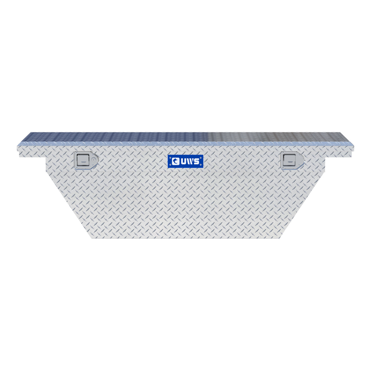 UWS TBSD-63A-LP Bright Aluminum 63" Deep Angled Truck Tool Box, Low Profile (LTL Shipping Only)