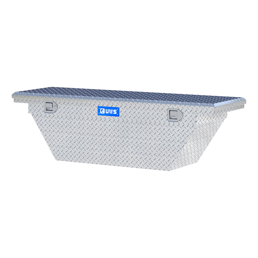 UWS TBSD-63A-LP Bright Aluminum 63" Deep Angled Truck Tool Box, Low Profile (LTL Shipping Only)