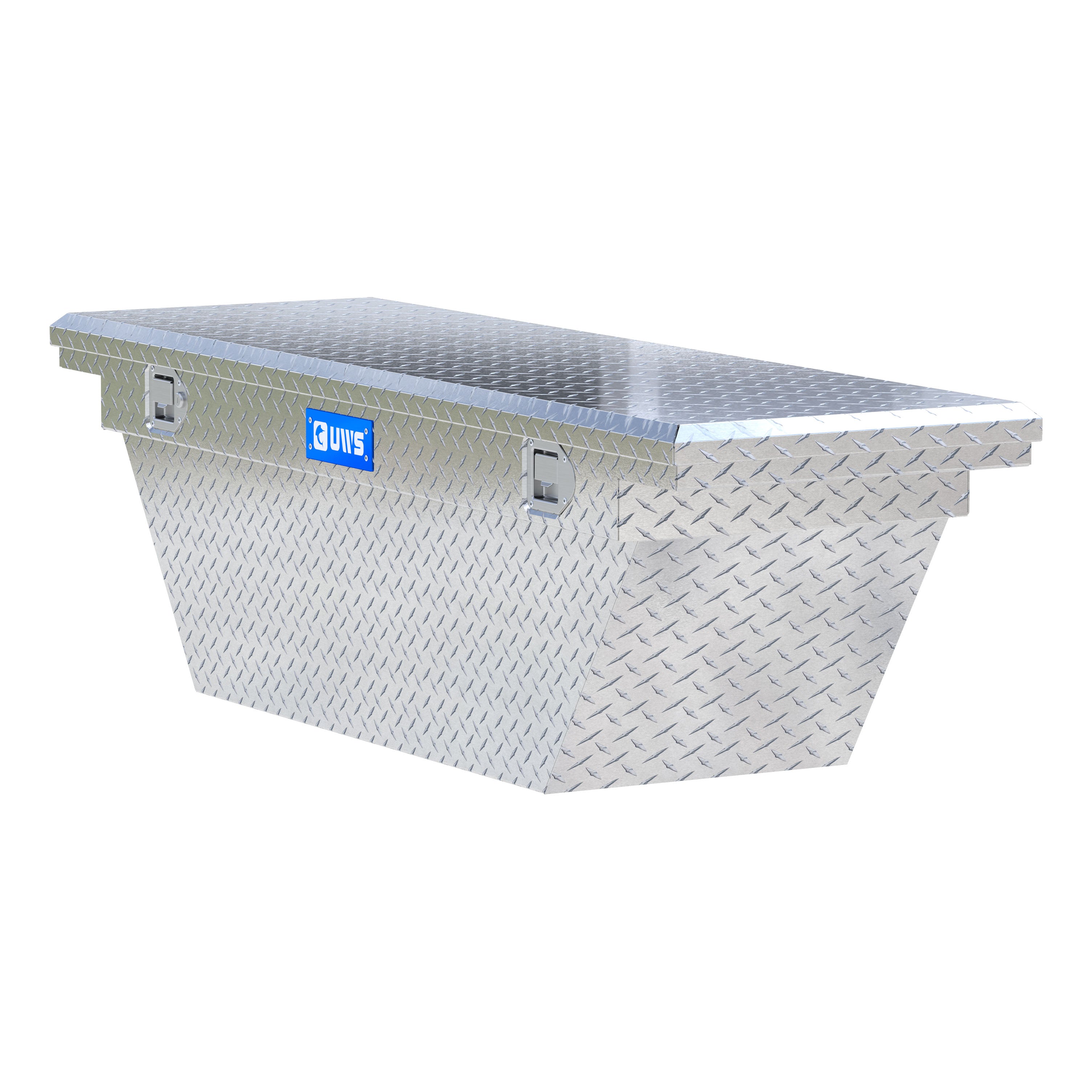 UWS TBSD-63A-LP Bright Aluminum 63" Deep Angled Truck Tool Box, Low Profile (LTL Shipping Only)
