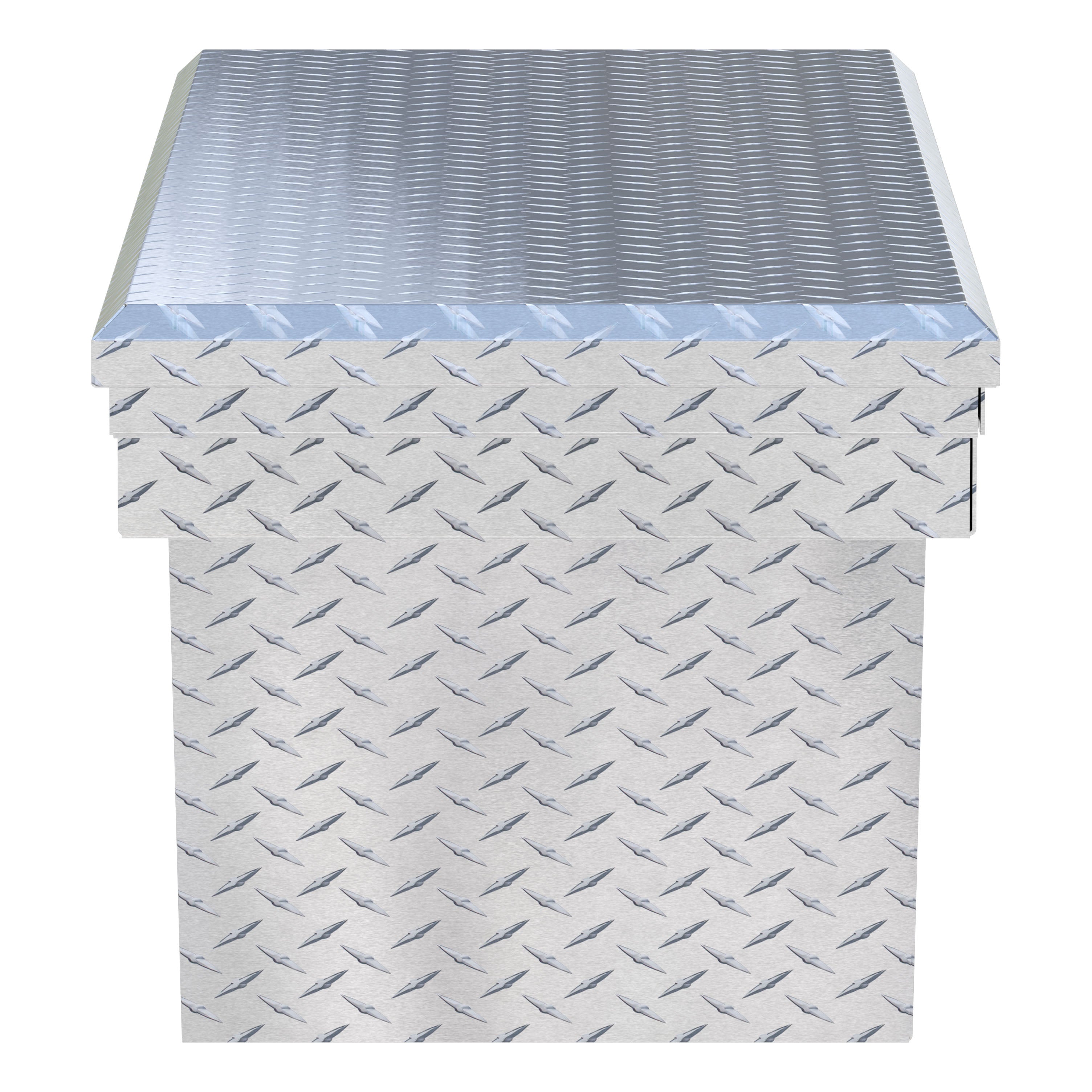 UWS TBSD-63A-LP Bright Aluminum 63" Deep Angled Truck Tool Box, Low Profile (LTL Shipping Only)