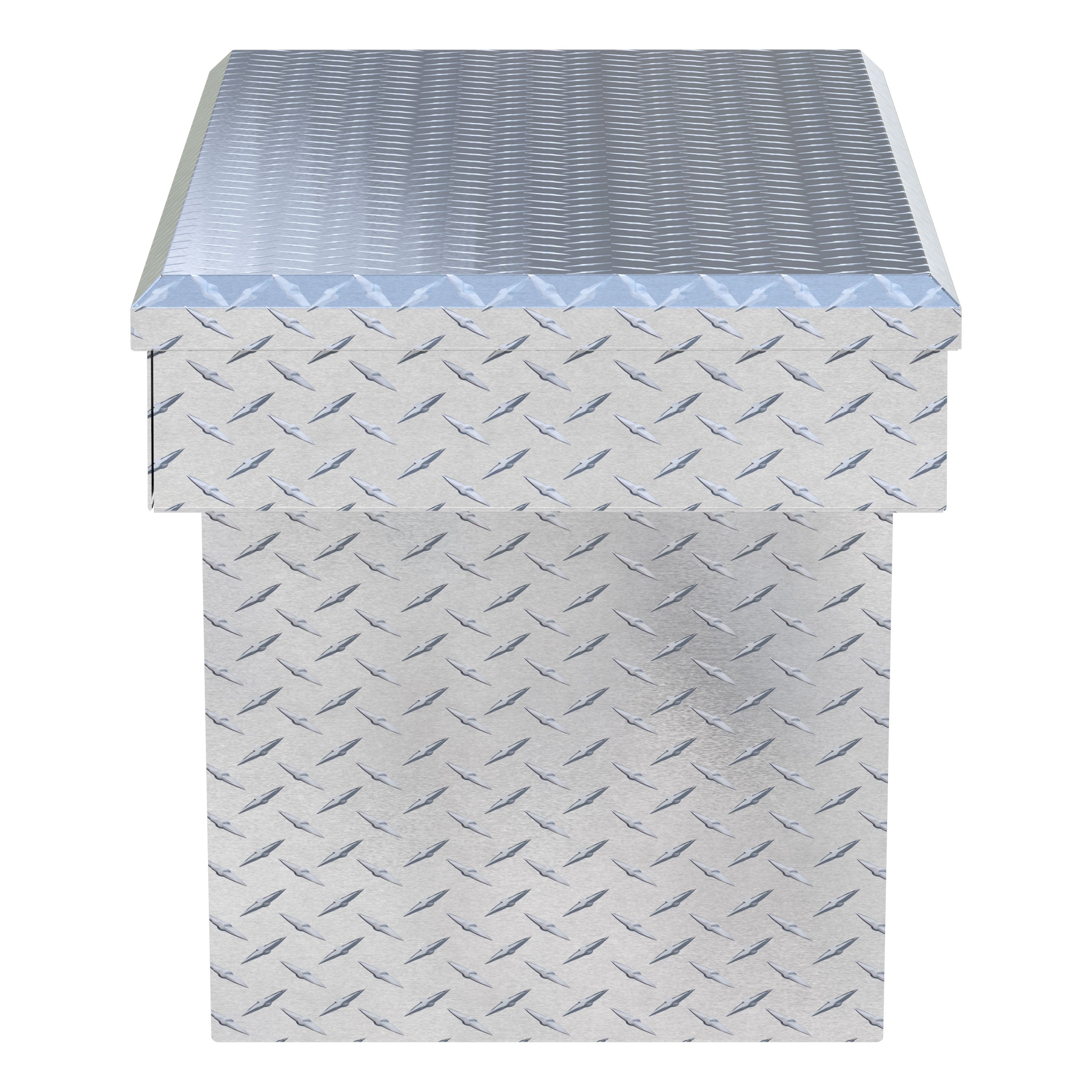 UWS TBSD-63A Bright Aluminum 63" Deep Angled Crossover Truck Tool Box (LTL Shipping Only)