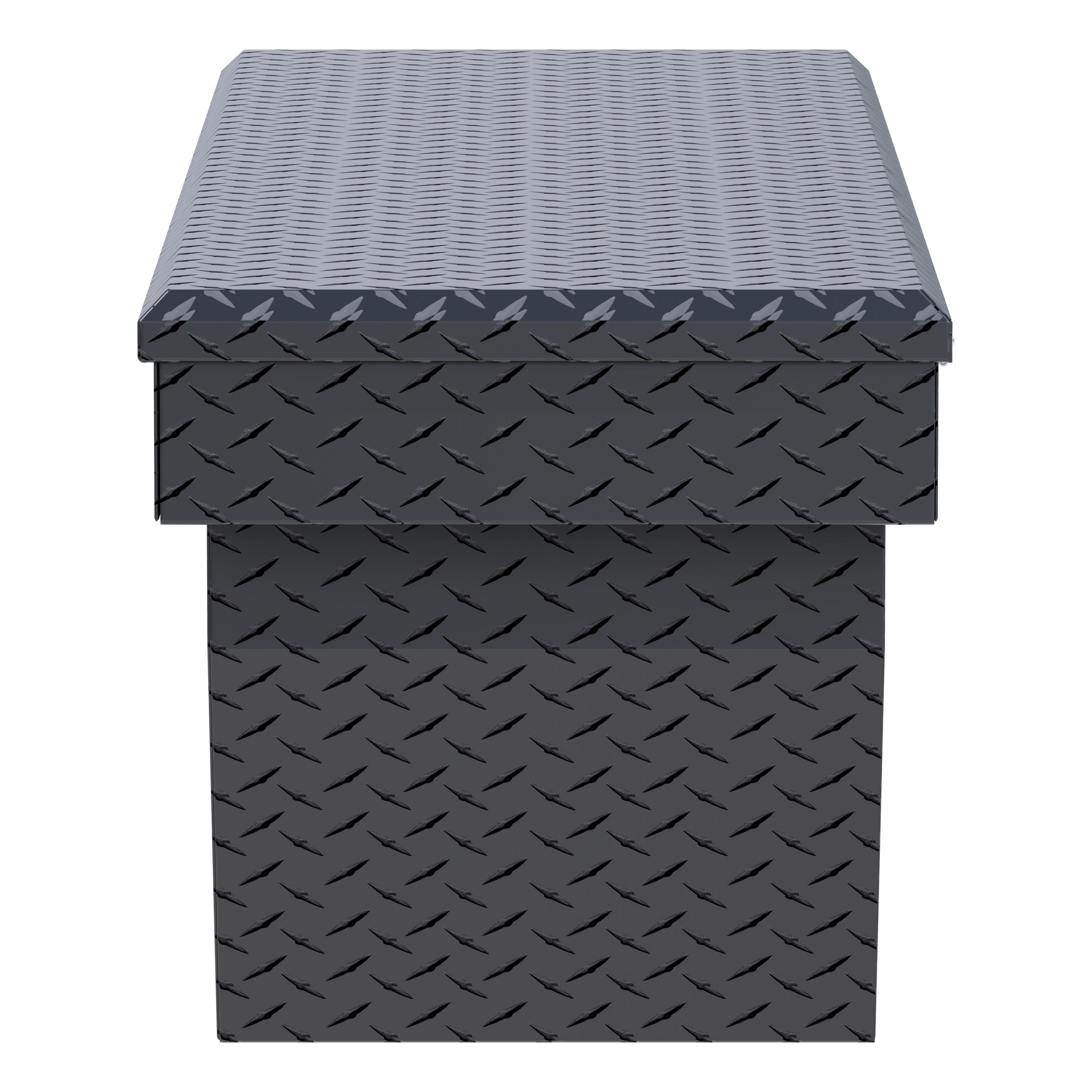 UWS TBSD-69-A-MB Matte Black Aluminum 69" Deep Angled Crossover Truck Tool Box