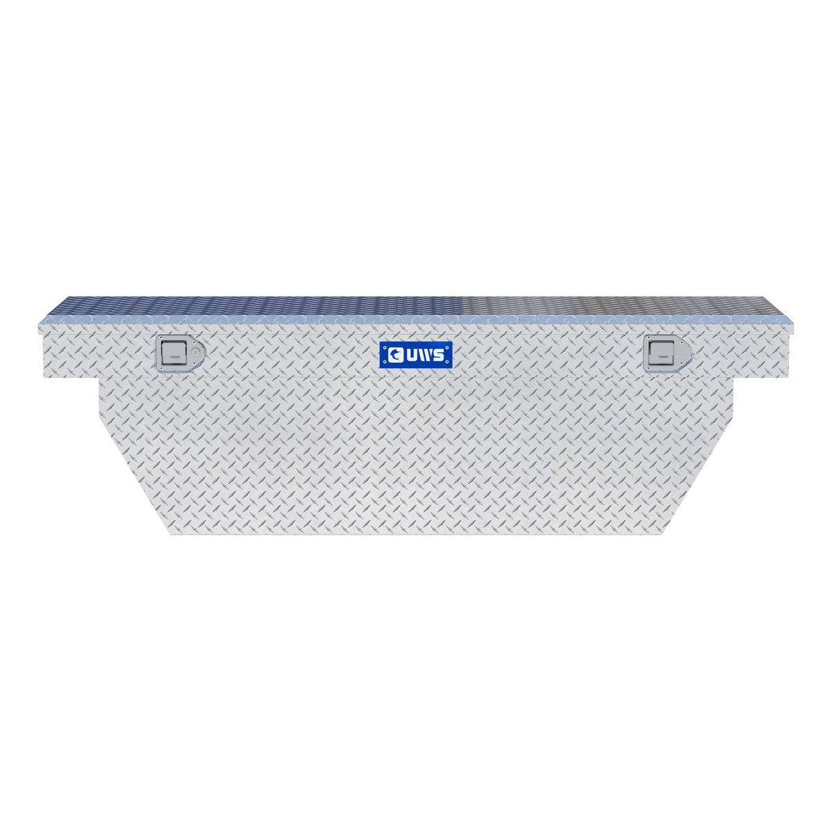 UWS TBSD-69-A Bright Aluminum 69" Deep Angled Crossover Truck Tool Box