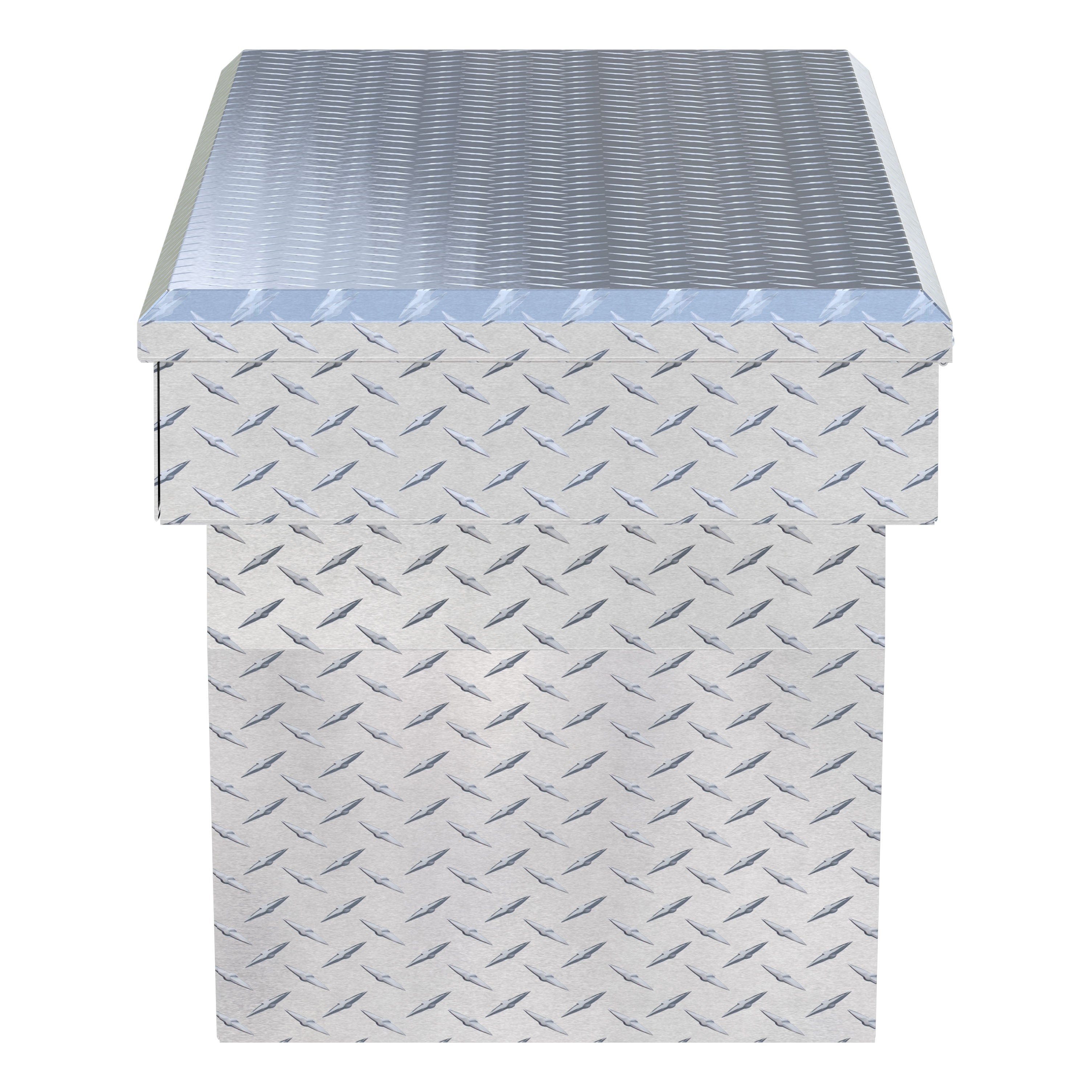 UWS TBSD-69-A Bright Aluminum 69" Deep Angled Crossover Truck Tool Box
