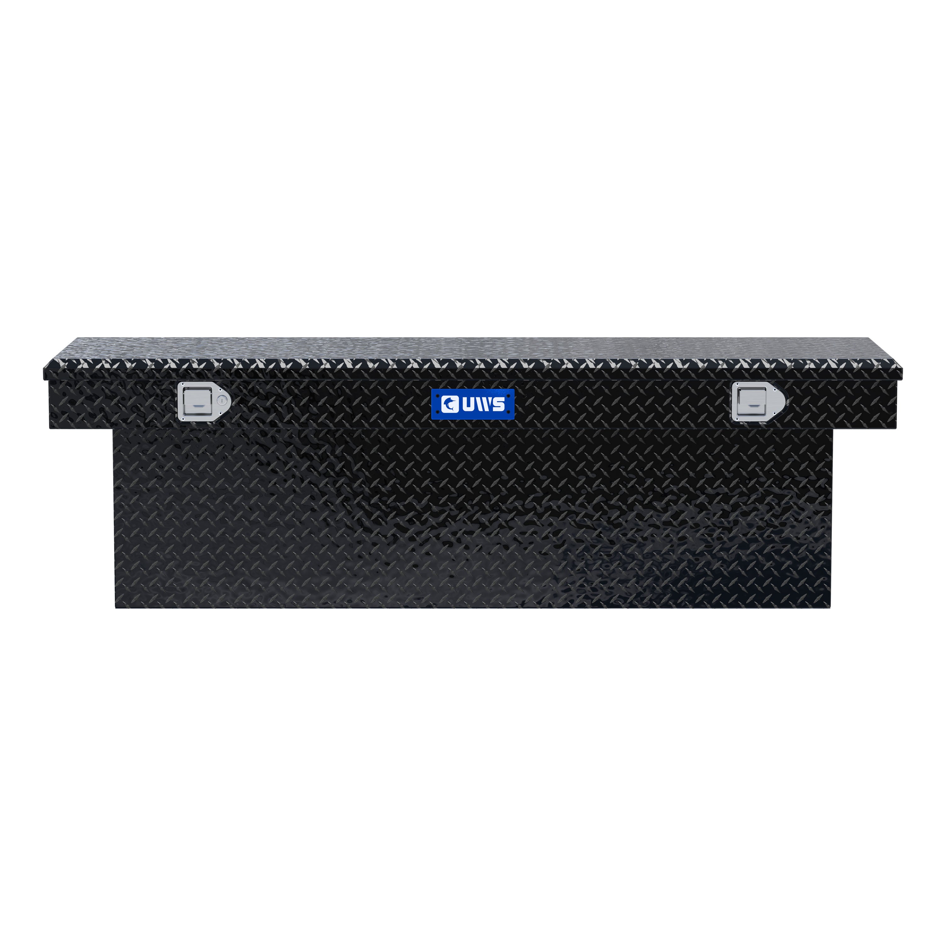 UWS TBSD-69-BLK Gloss Black Aluminum 69" Deep Crossover Truck Tool Box