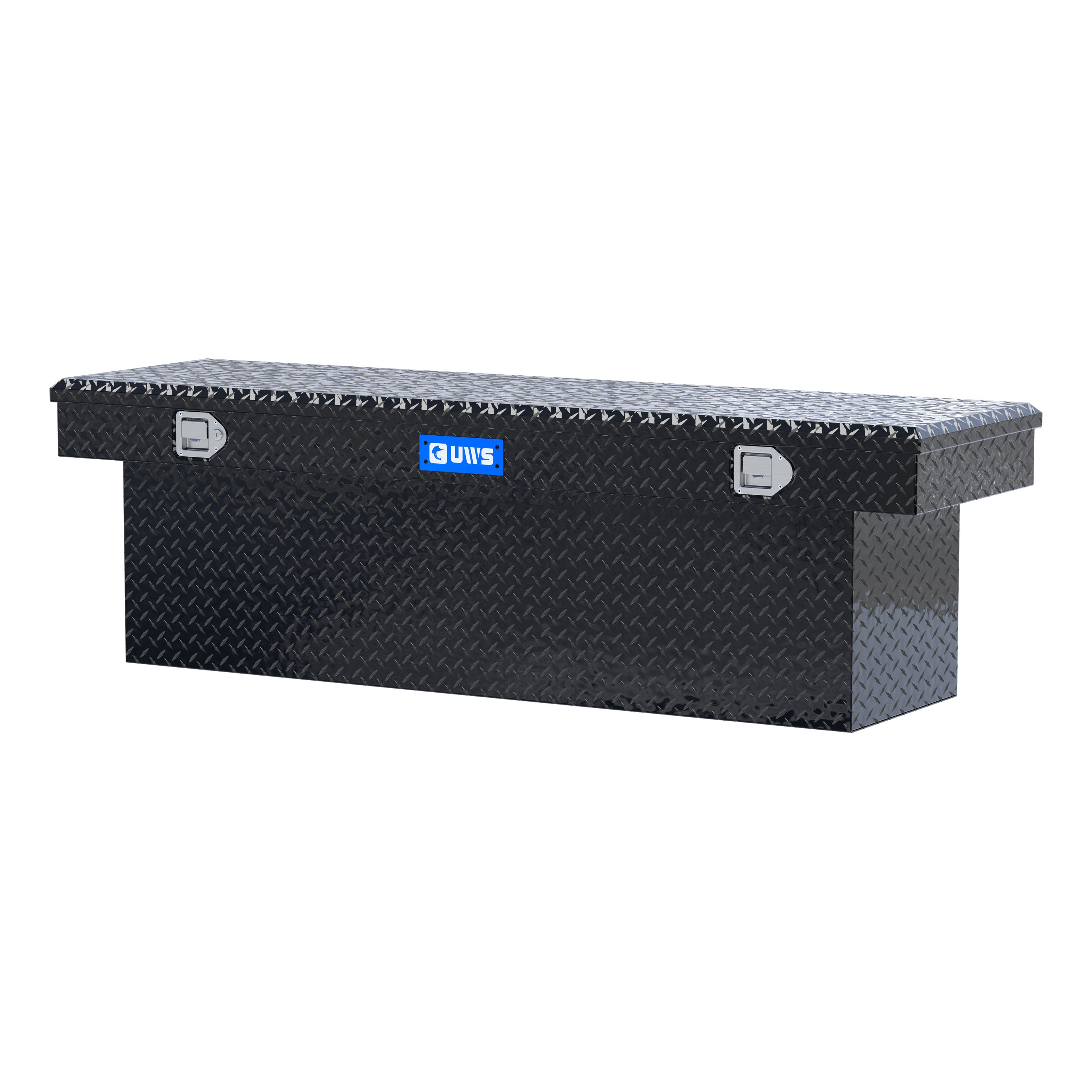 UWS TBSD-69-BLK Gloss Black Aluminum 69" Deep Crossover Truck Tool Box