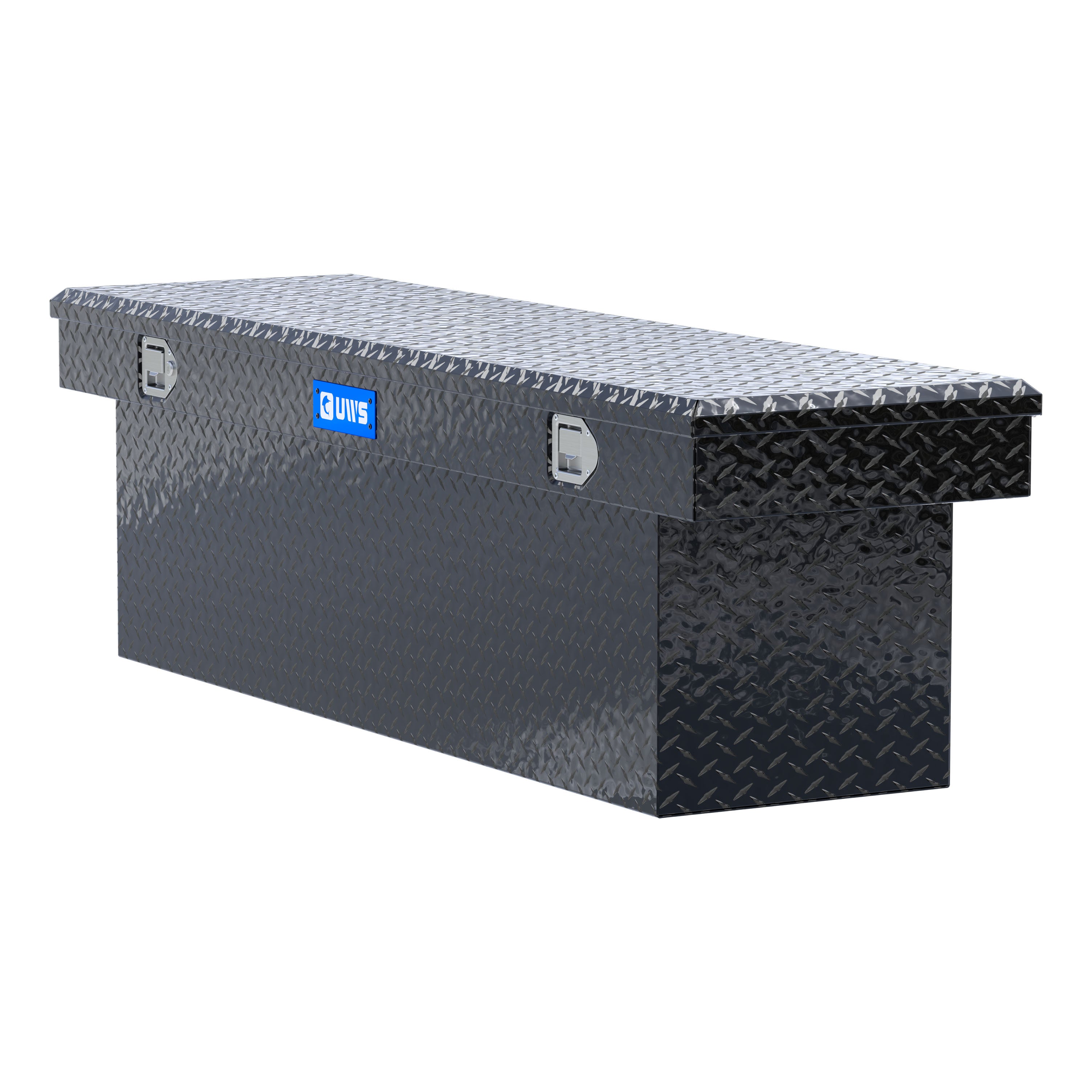 UWS TBSD-69-BLK Gloss Black Aluminum 69" Deep Crossover Truck Tool Box