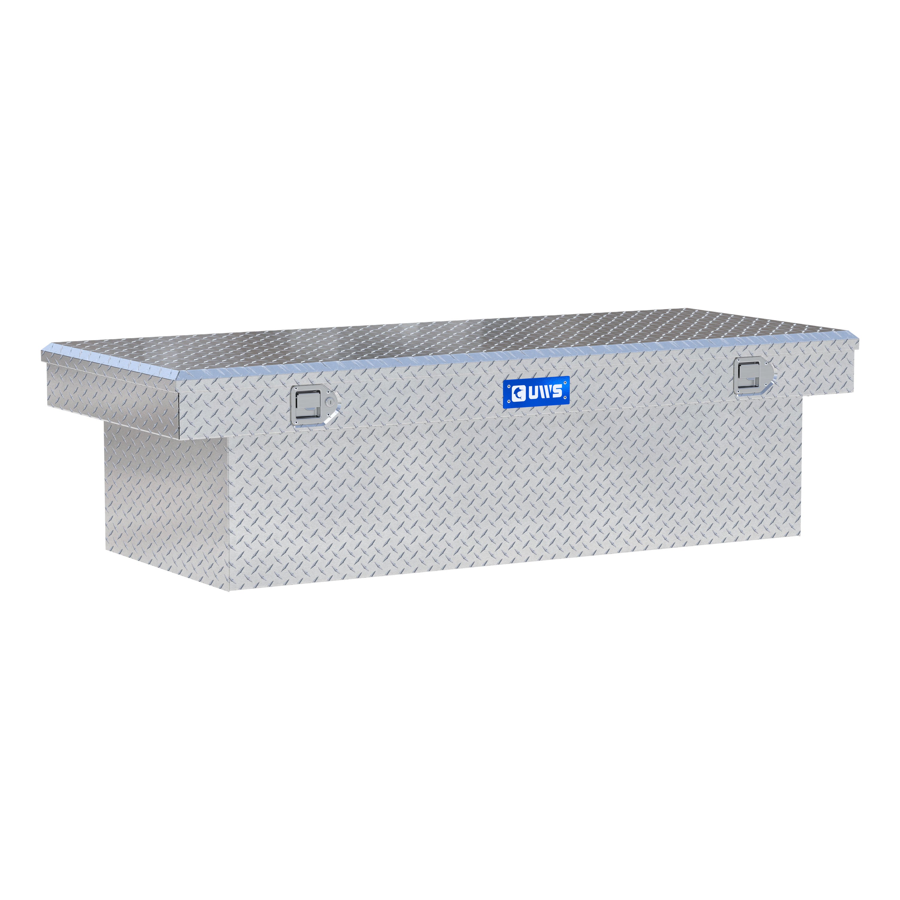 UWS TBSD-69-LBTA Bright Aluminum 69" Deep Extra-Wide Crossover Truck Tool Box