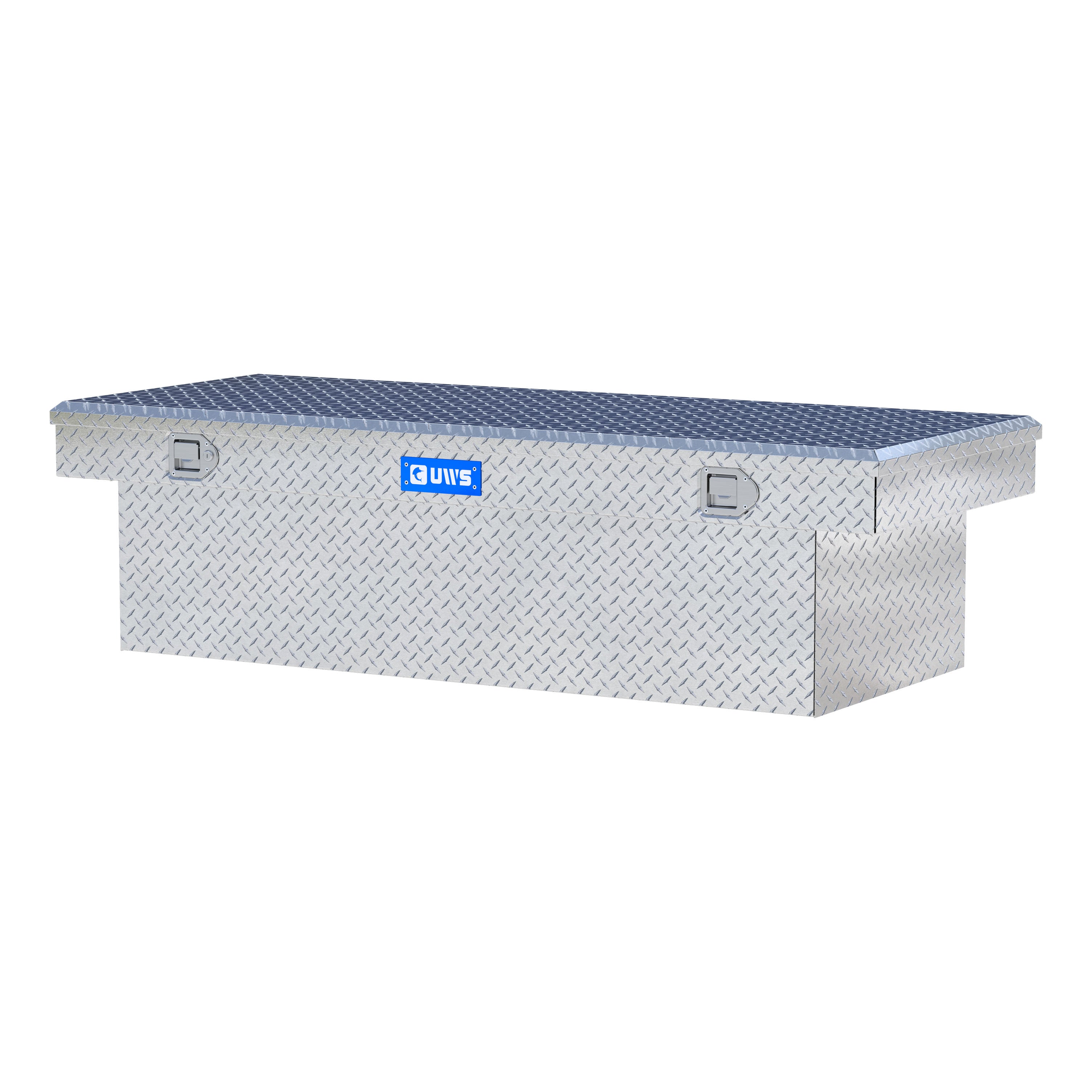UWS TBSD-69-LBTA Bright Aluminum 69" Deep Extra-Wide Crossover Truck Tool Box