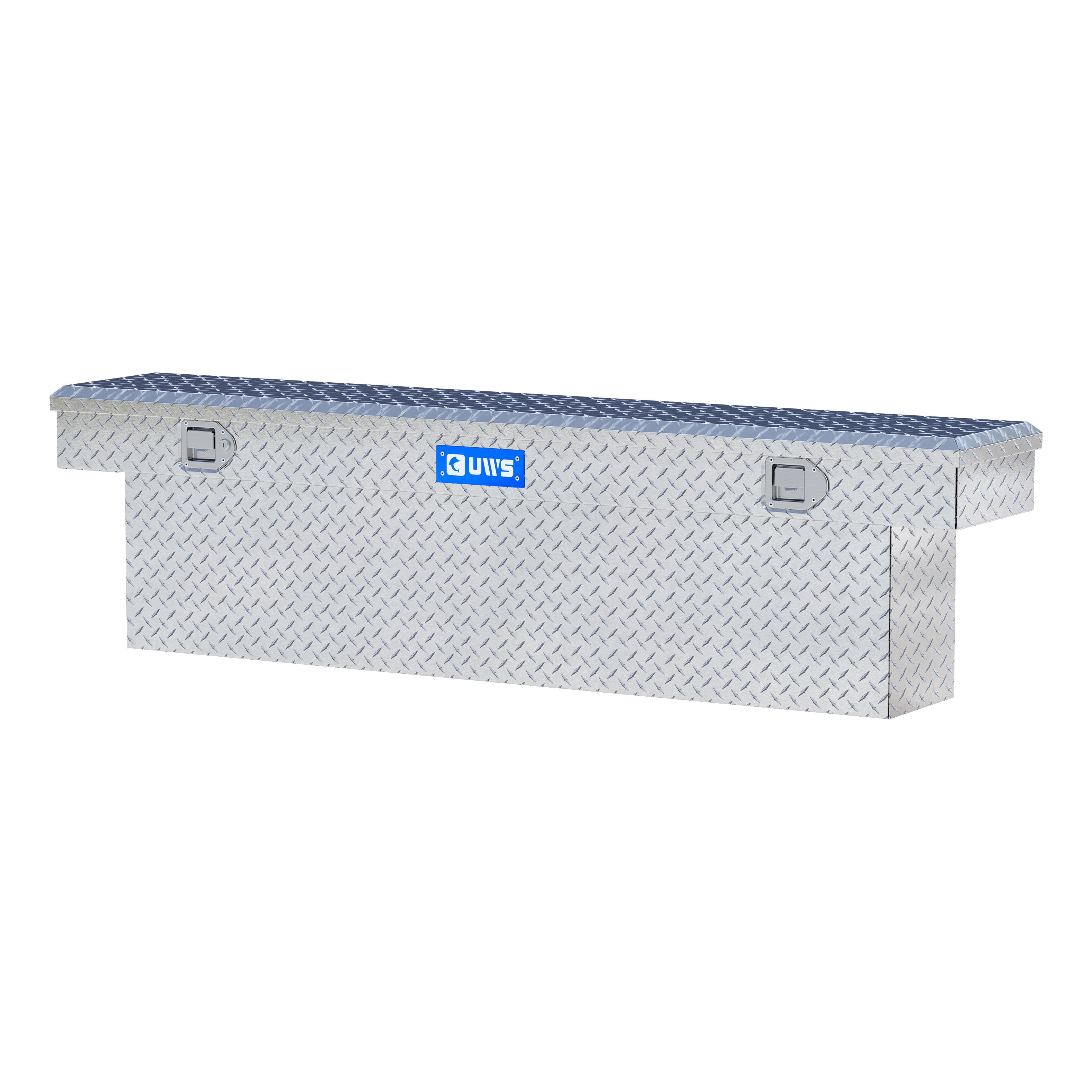 UWS TBSD-69-SL Bright Aluminum 69" Deep Slim-Line Crossover Truck Tool Box (LTL Shipping Only)