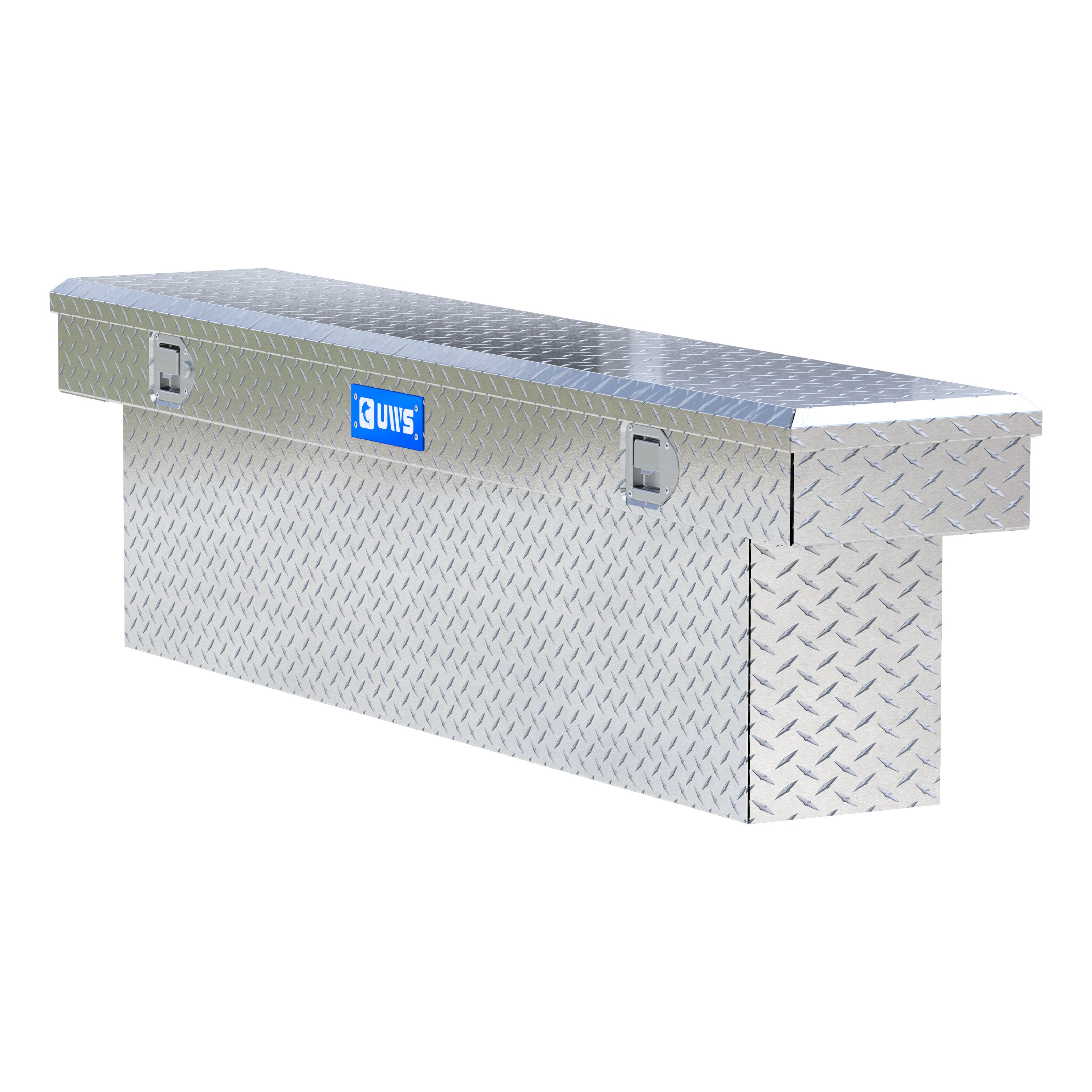 UWS TBSD-69-SL Bright Aluminum 69" Deep Slim-Line Crossover Truck Tool Box (LTL Shipping Only)