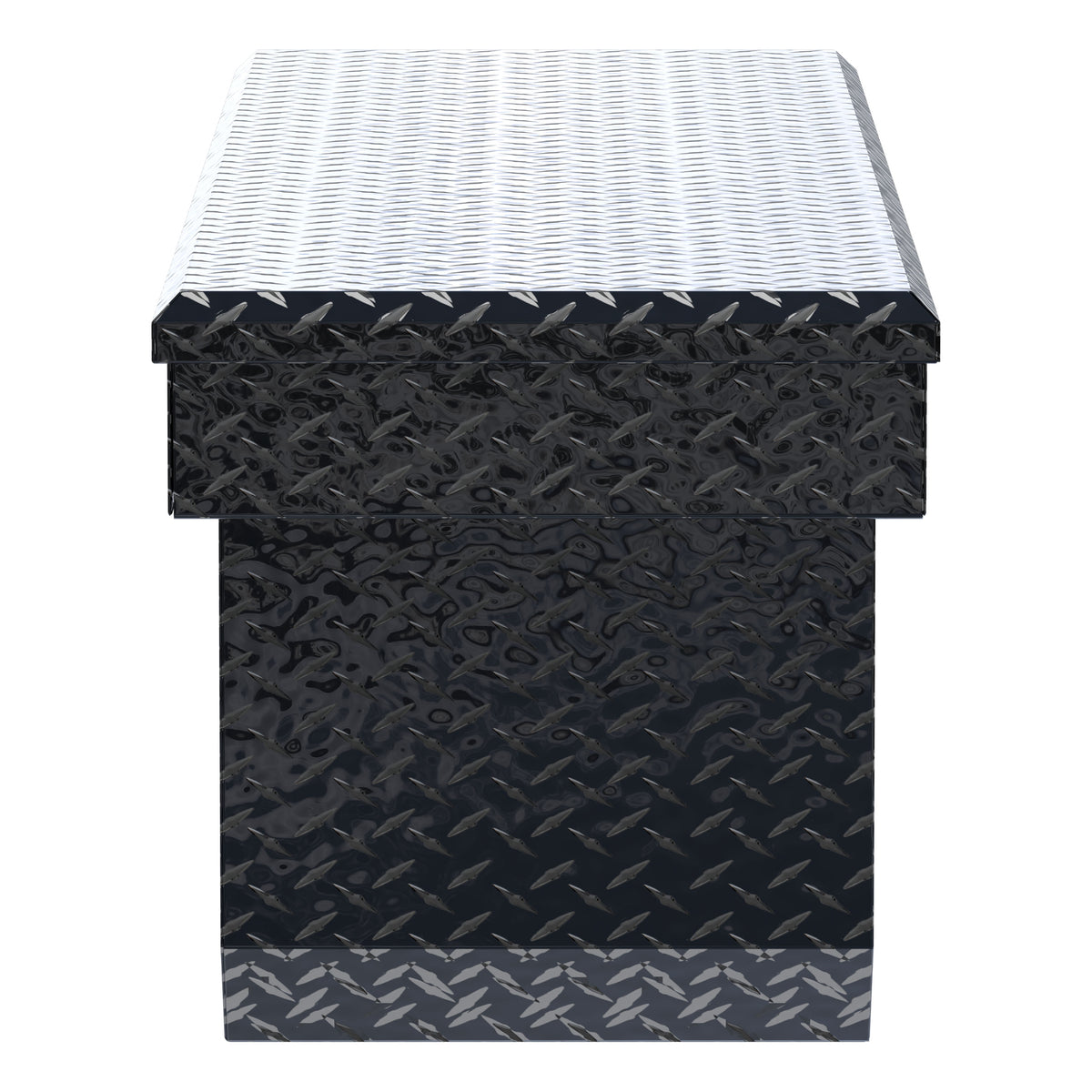 UWS TBSD-72-A-BLK Gloss Black Aluminum 72" Deep Angled Crossover Truck Tool Box