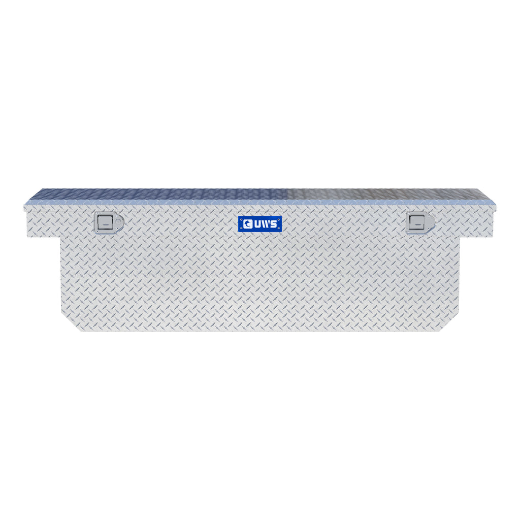 UWS TBSD-72-A Bright Aluminum 72" Deep Angled Crossover Truck Tool Box