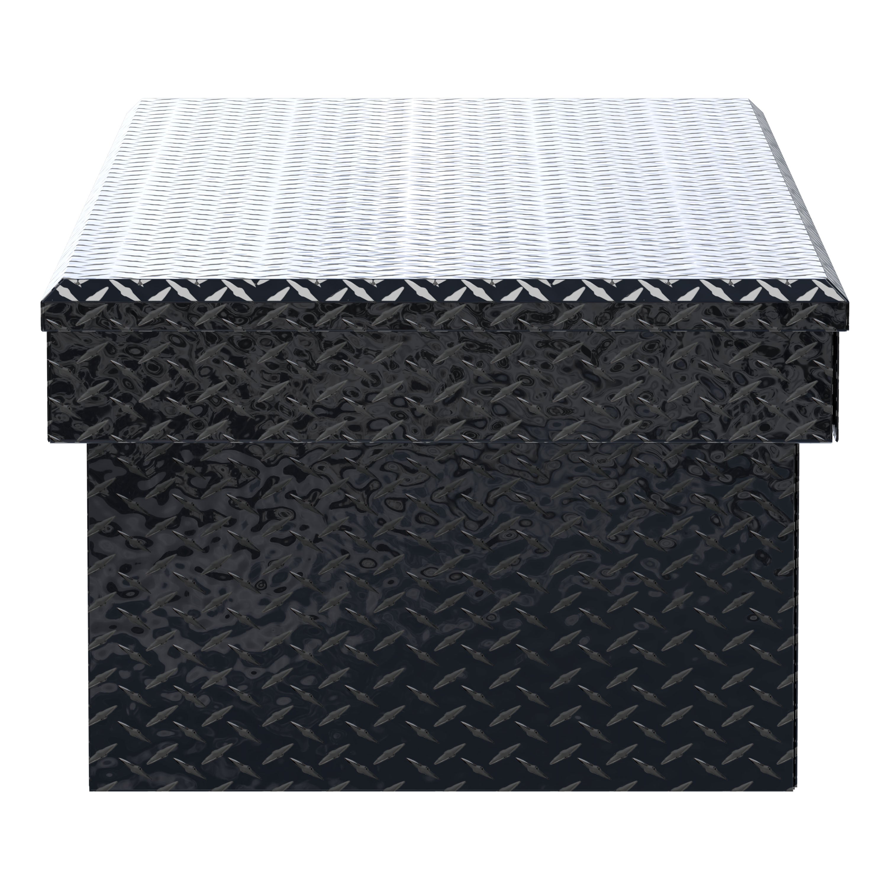 UWS TBSD-72-LBTA-B Gloss Black Aluminum 72" Deep Extra-Wide Crossover Truck Tool Box