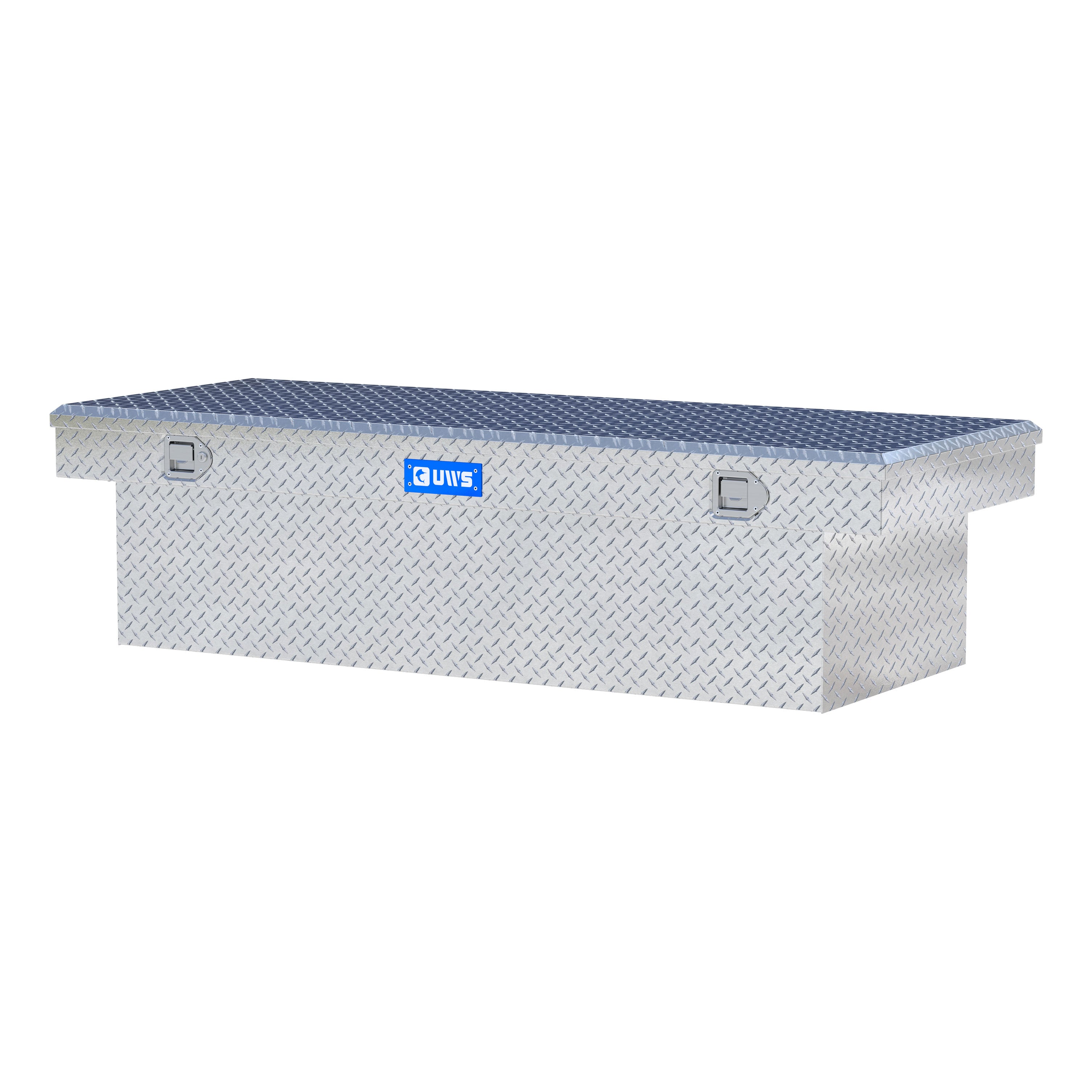 UWS TBSD-72-LBTA Bright Aluminum 72" Deep Extra-Wide Crossover Truck Tool Box