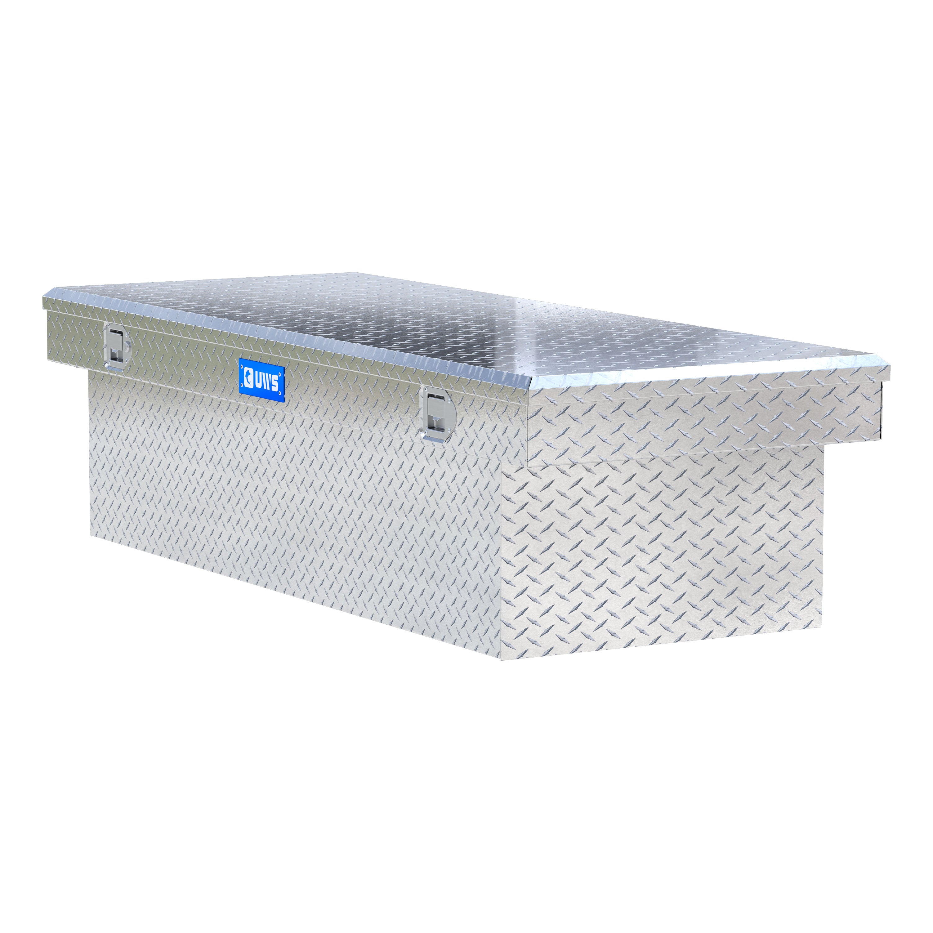 UWS TBSD-72-LBTA Bright Aluminum 72" Deep Extra-Wide Crossover Truck Tool Box