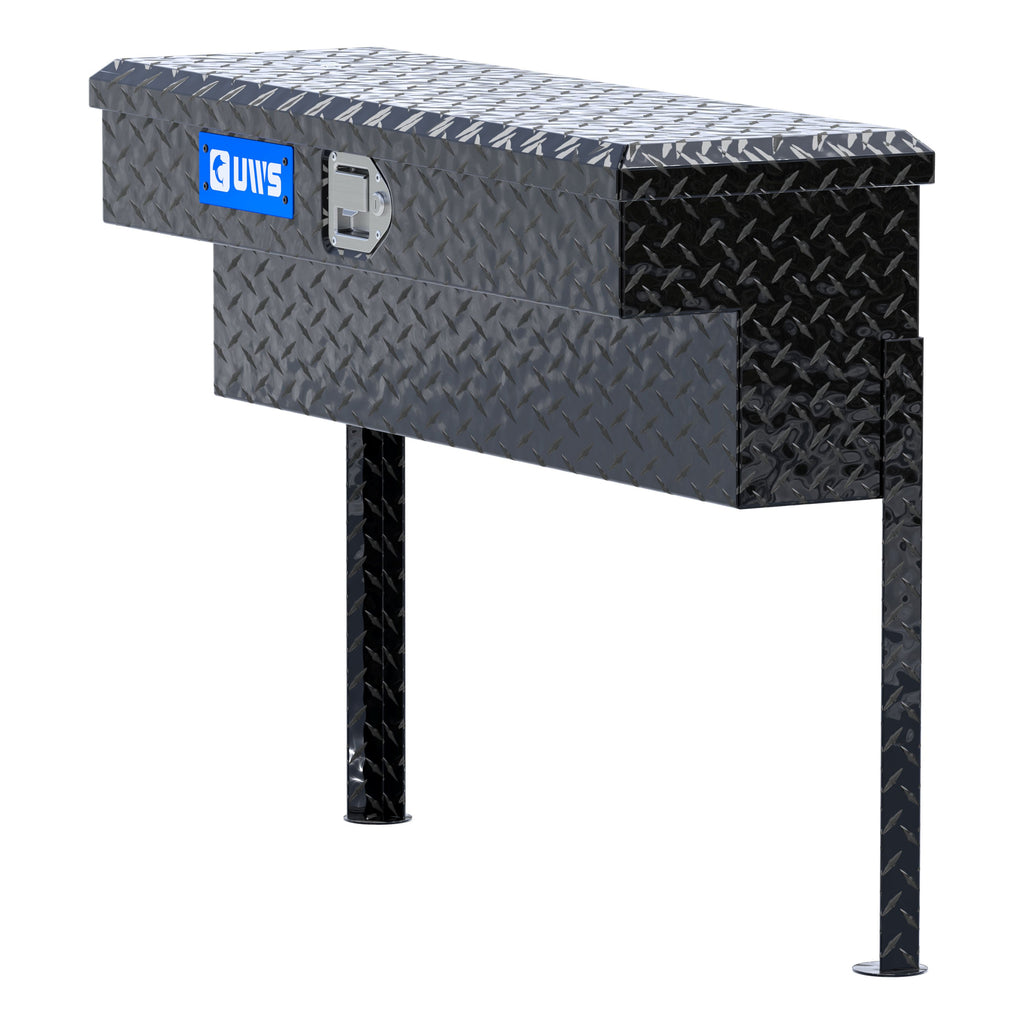UWS TBSM-36-BLK Gloss Black Aluminum 36" Truck Side Tool Box (LTL Shipping Only)
