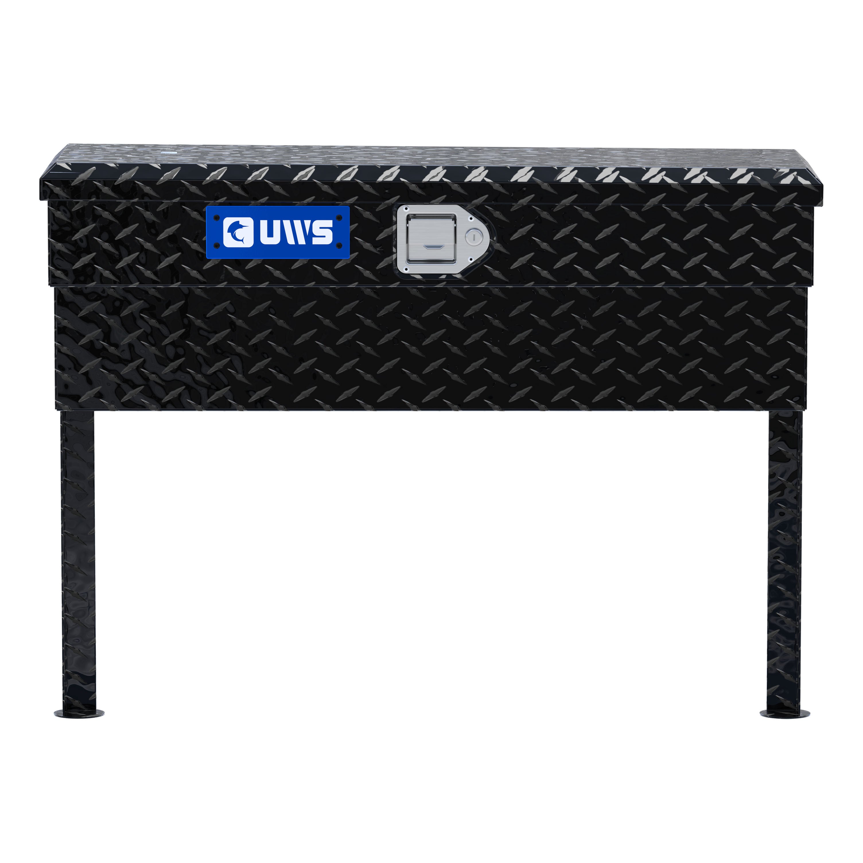 UWS TBSM-36-BLK Gloss Black Aluminum 36" Truck Side Tool Box (LTL Shipping Only)