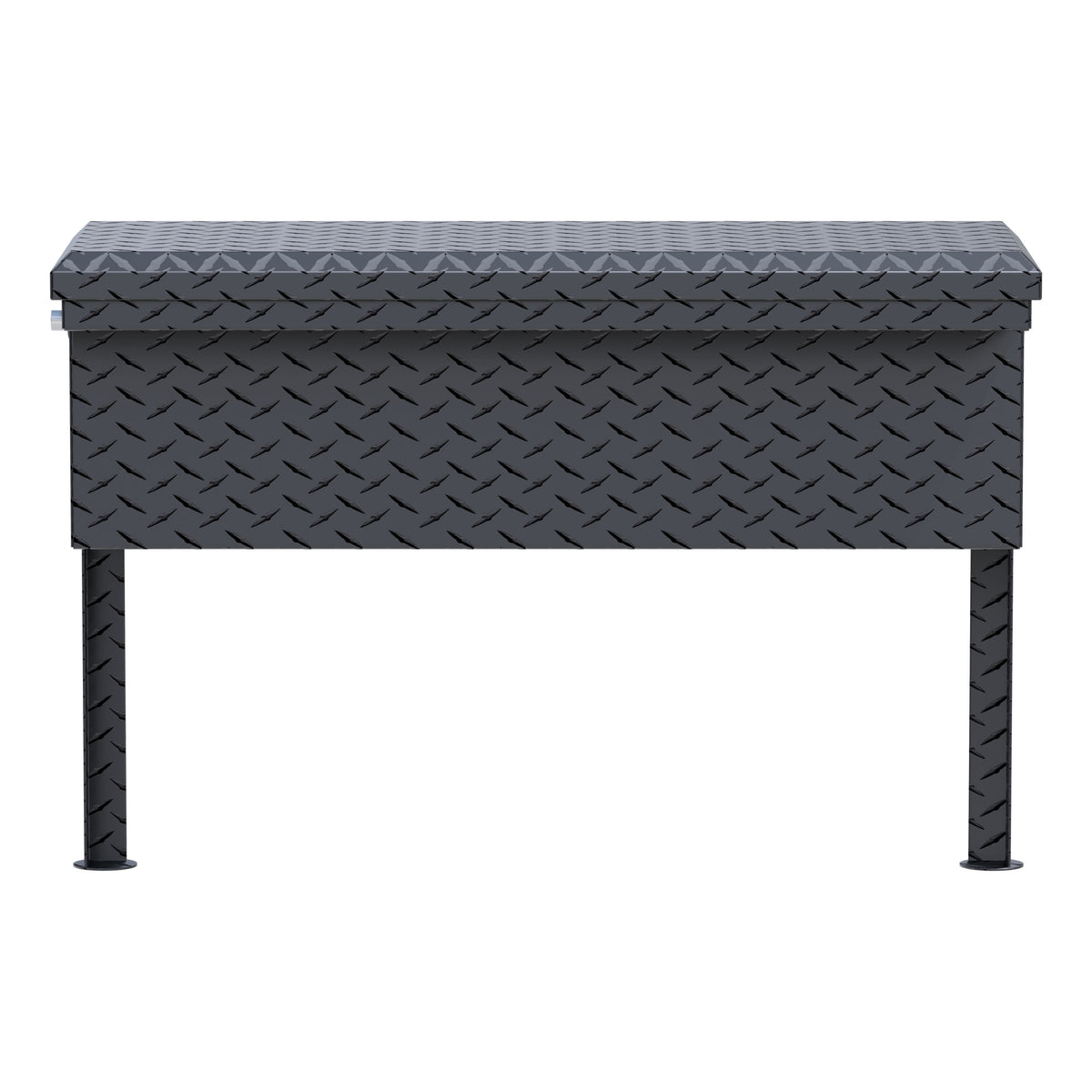 UWS TBSM-36-LP-MB Matte Black Aluminum 36" Truck Side Tool Box, Low Profile (LTL Shipping Only)