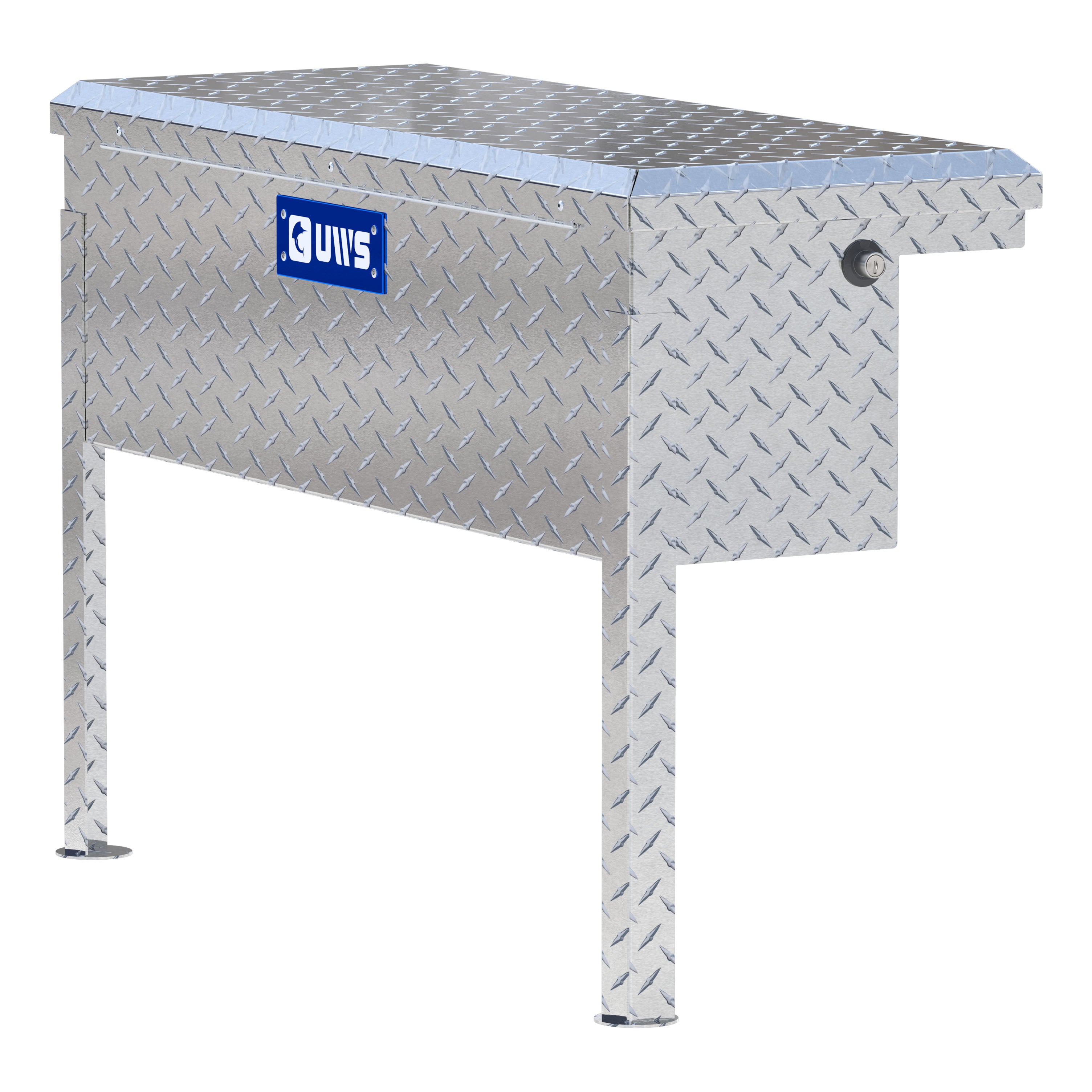 UWS TBSM-36-LP Bright Aluminum 36" Truck Side Tool Box with Low Profile (LTL Shipping Only)