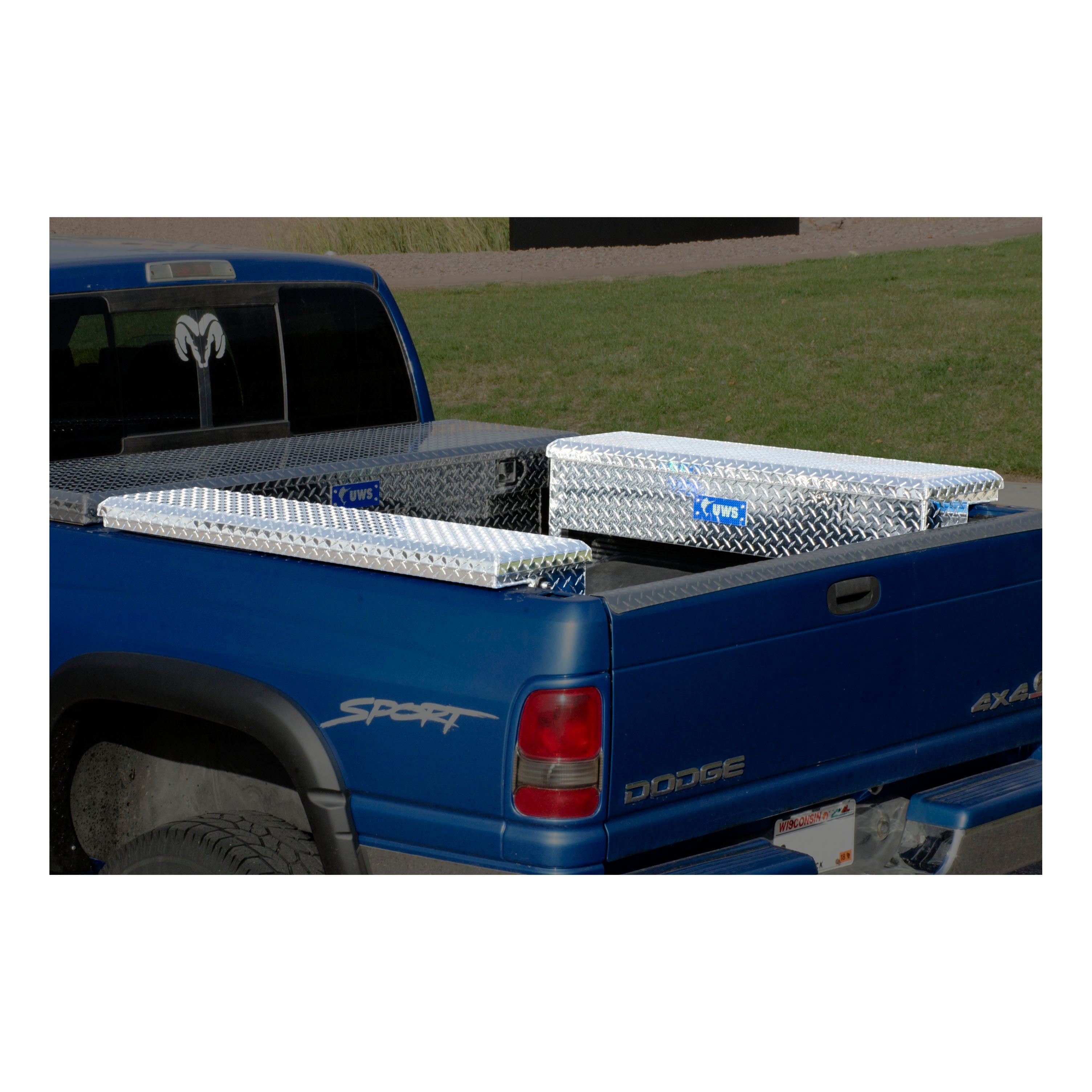 UWS TBSM-48-LP Bright Aluminum 48" Truck Side Tool Box with Low Profile (LTL Shipping Only)