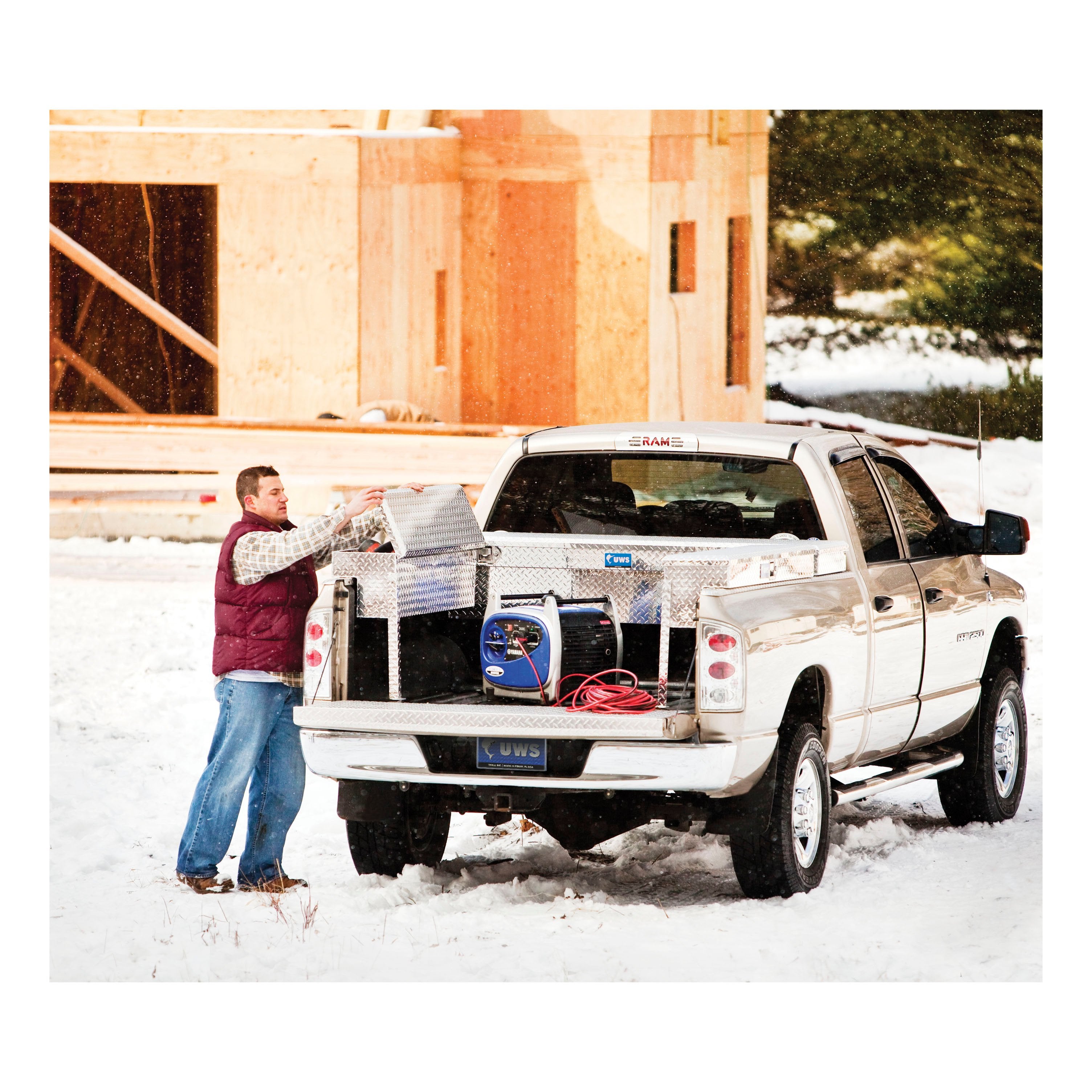 UWS TBSM-48 Bright Aluminum 48" Truck Side Tool Box (LTL Shipping Only)
