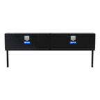 UWS TBTS-90-BLK Gloss Black Aluminum 90" Double-Door Topside Truck Tool Box