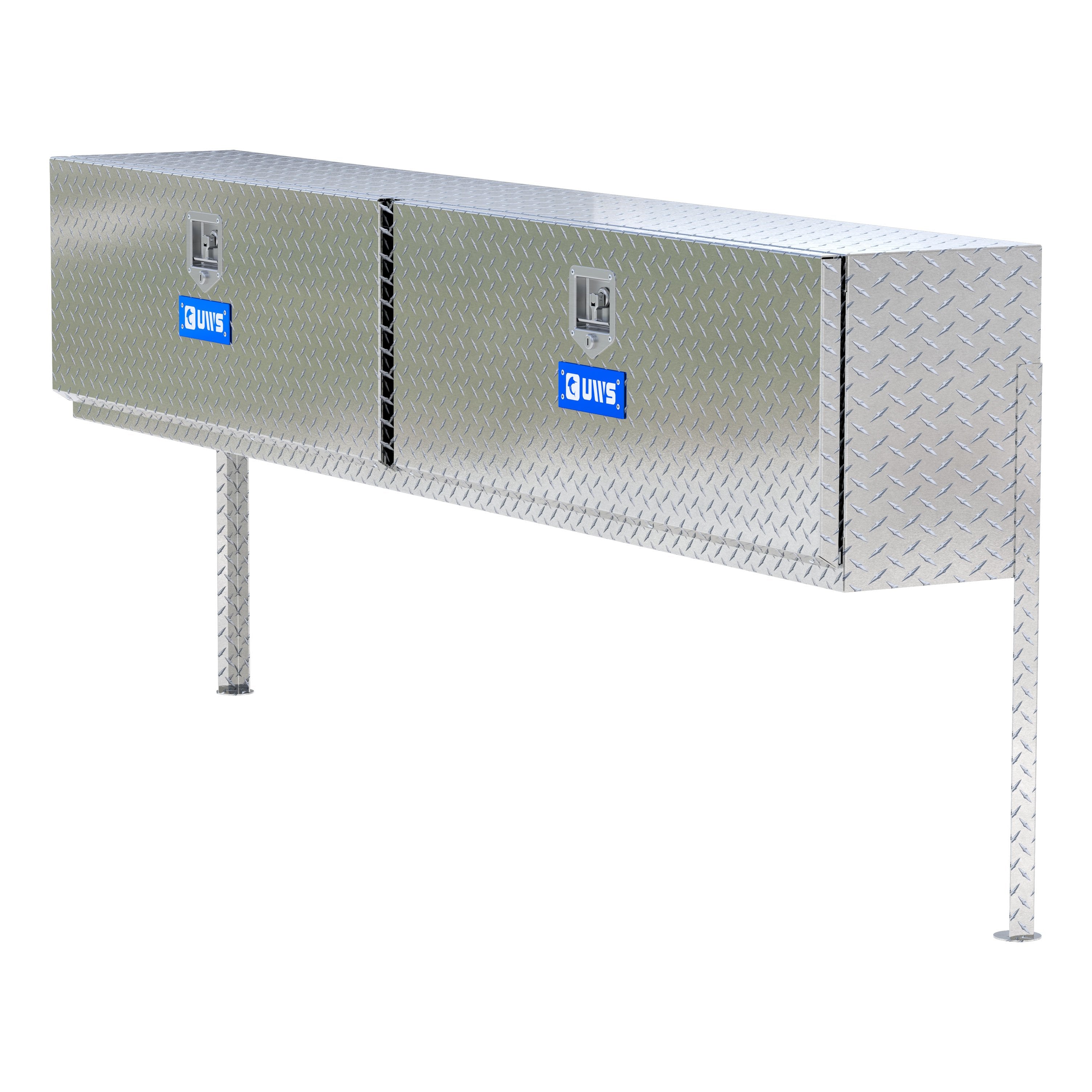 UWS TBTS-90 Bright Aluminum 90" Double-Door Topside Truck Tool Box