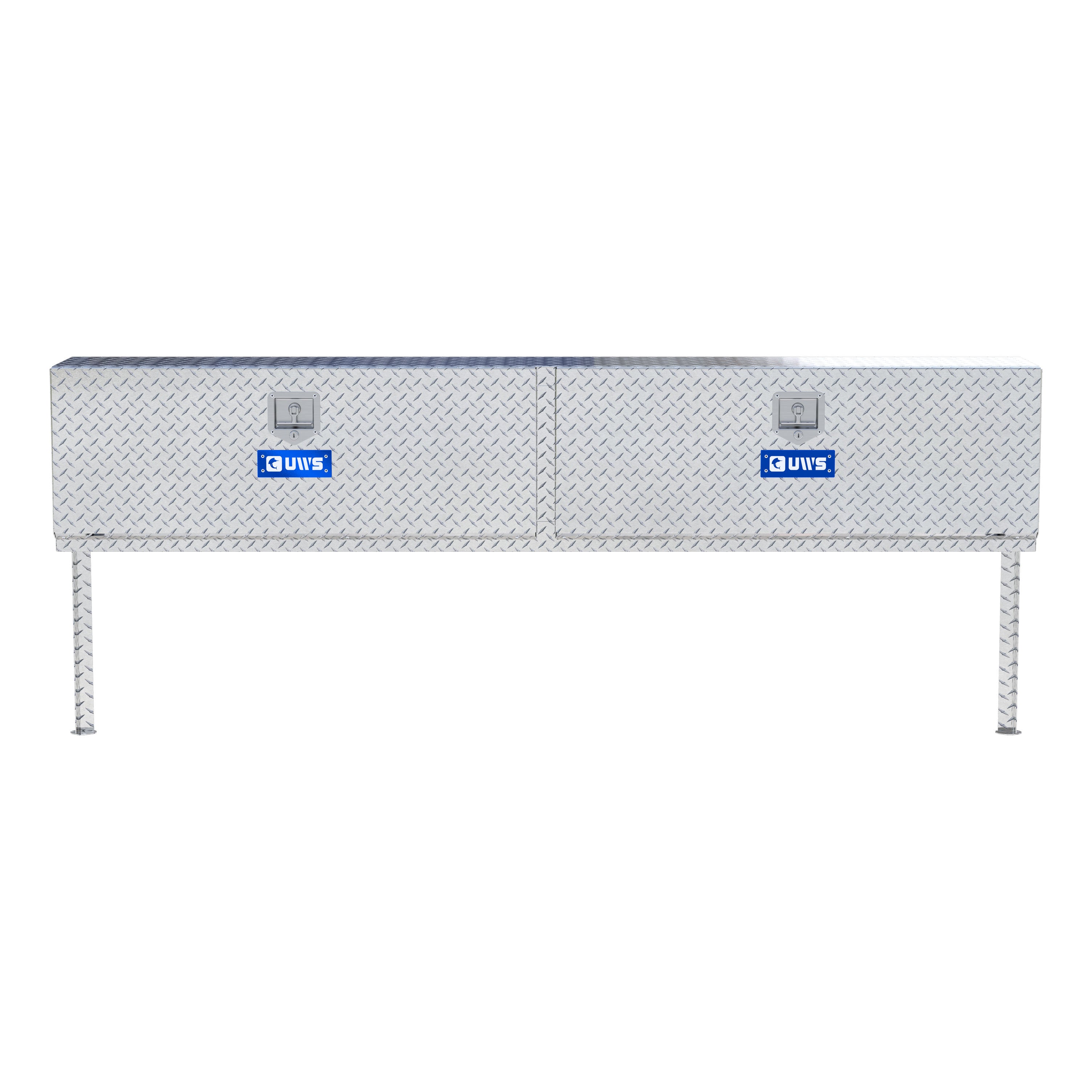 UWS TBTS-90 Bright Aluminum 90" Double-Door Topside Truck Tool Box