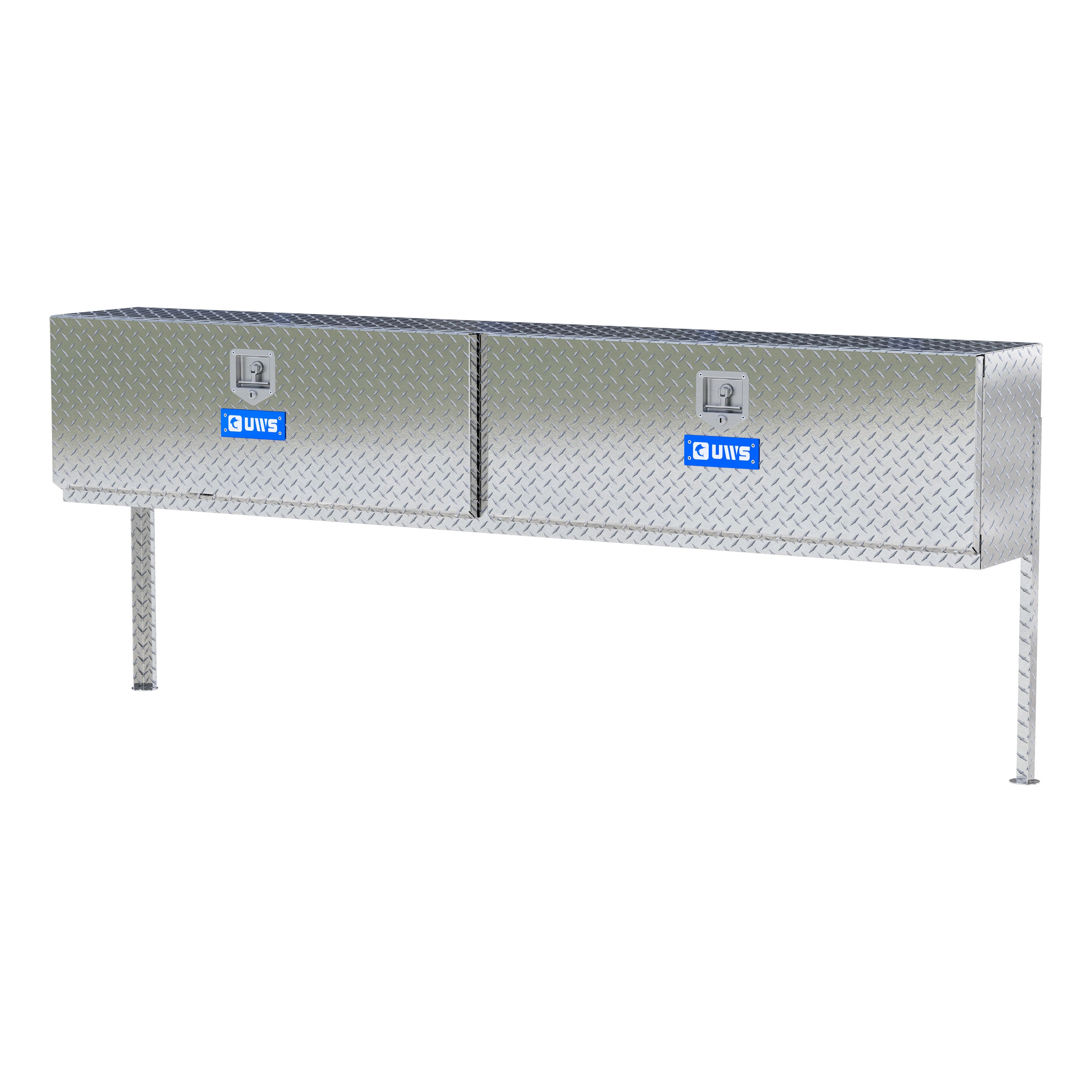 UWS TBTS-90 Bright Aluminum 90" Double-Door Topside Truck Tool Box