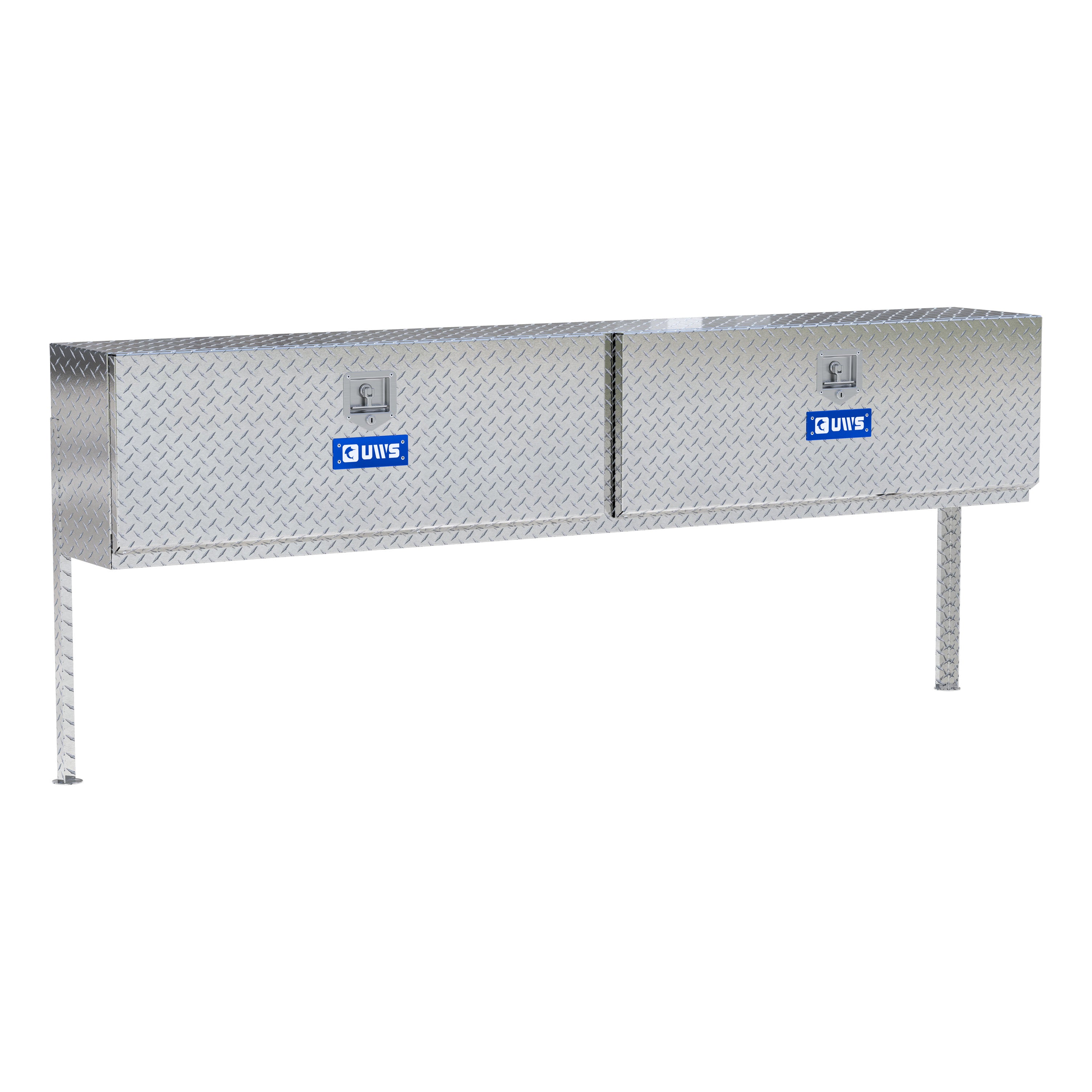 UWS TBTS-90 Bright Aluminum 90" Double-Door Topside Truck Tool Box