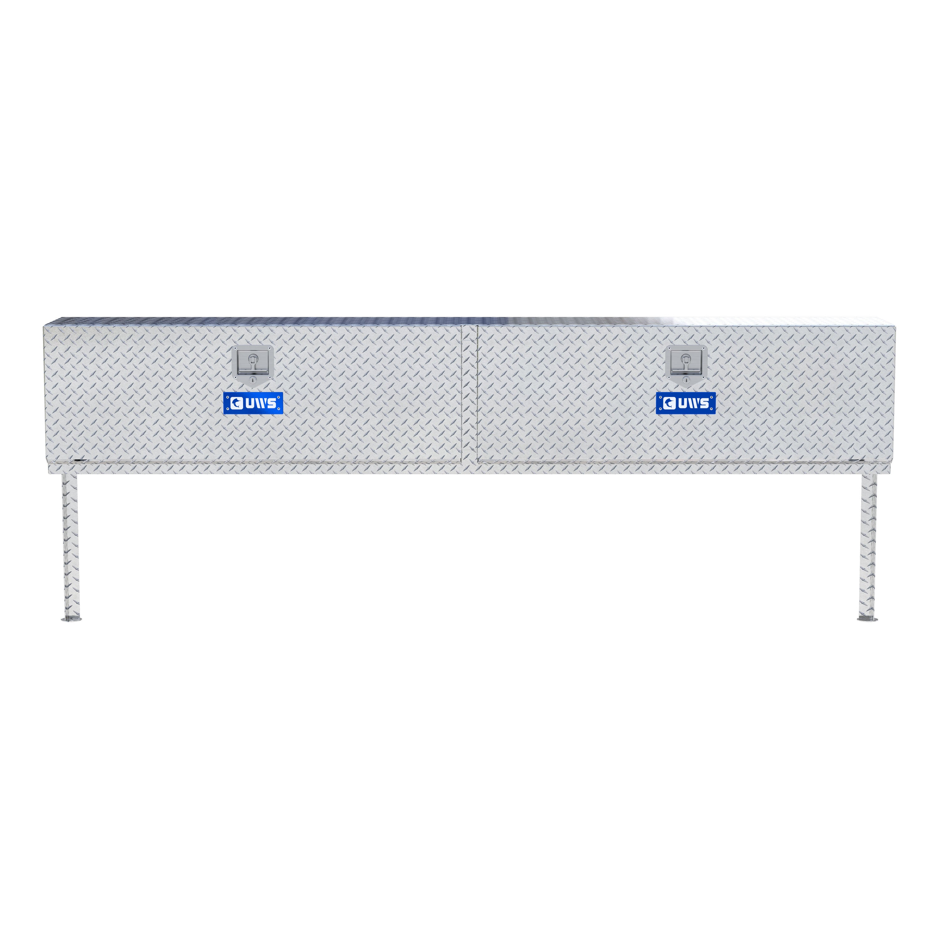 UWS TBTS-96 Bright Aluminum 96" Double-Door Topside Truck Tool Box