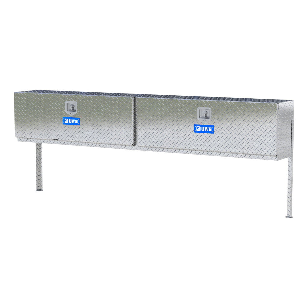 UWS TBTS-96 Bright Aluminum 96" Double-Door Topside Truck Tool Box