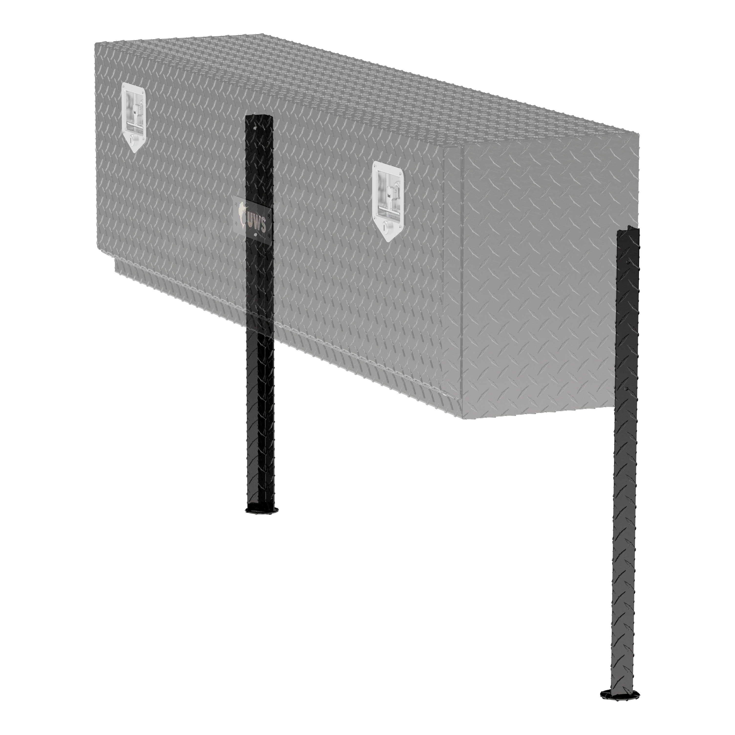 UWS TBTS-LEGS-BLK Replacement Topside Truck Tool Box Leg