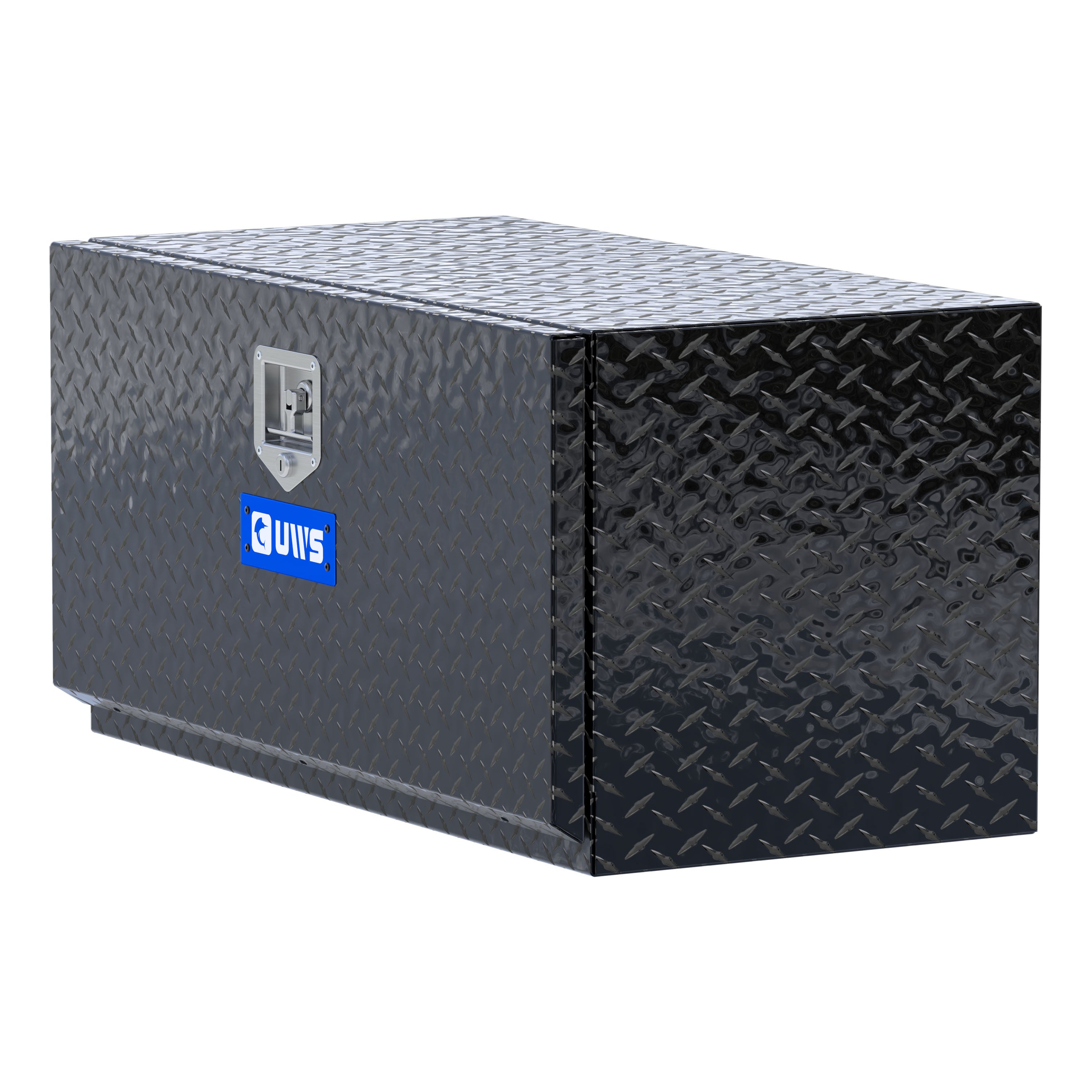 UWS TBUB-36-BLK Gloss Black Aluminum 36" Single-Door Underbody Tool Box (LTL Shipping Only)