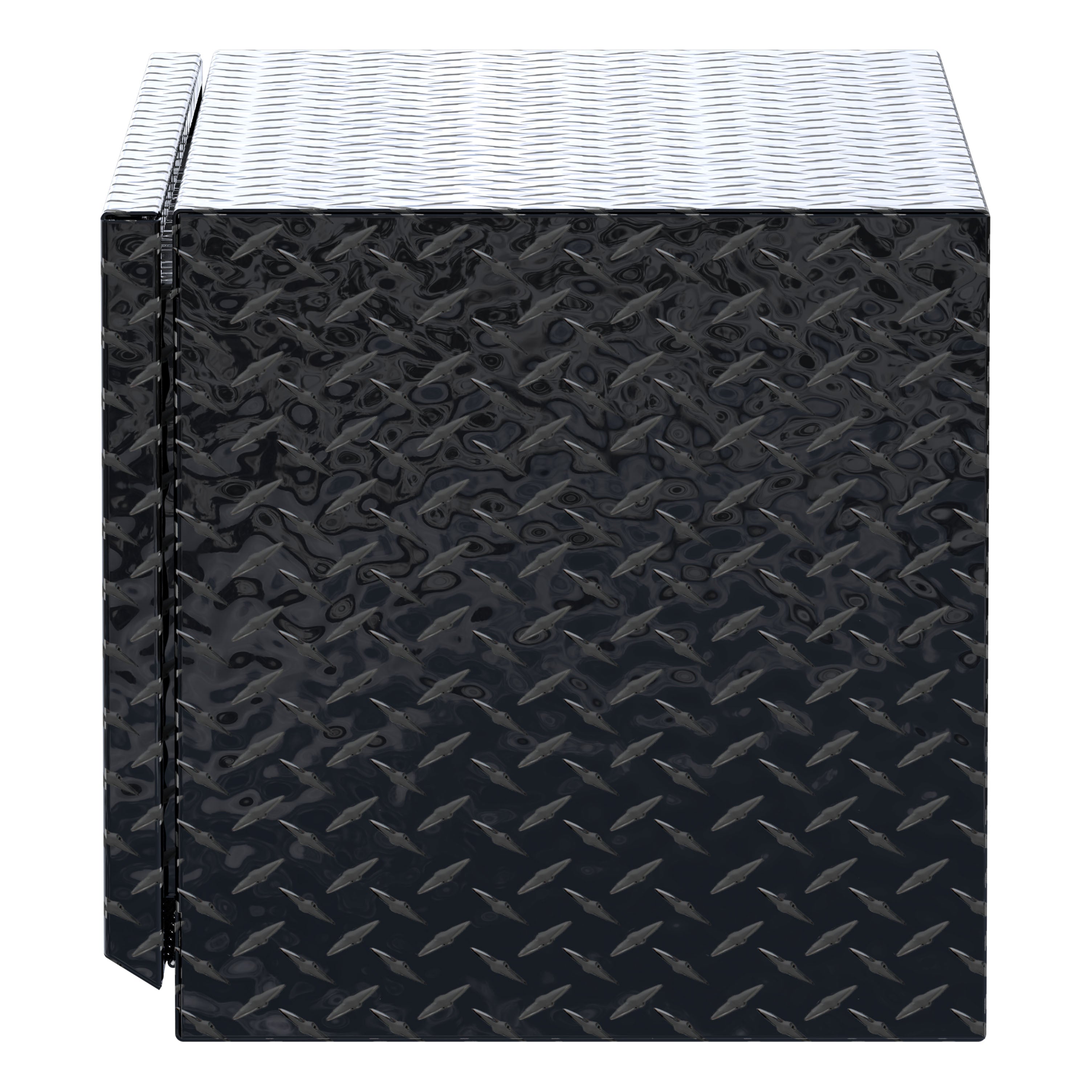 UWS TBUB-36-BLK Gloss Black Aluminum 36" Single-Door Underbody Tool Box (LTL Shipping Only)