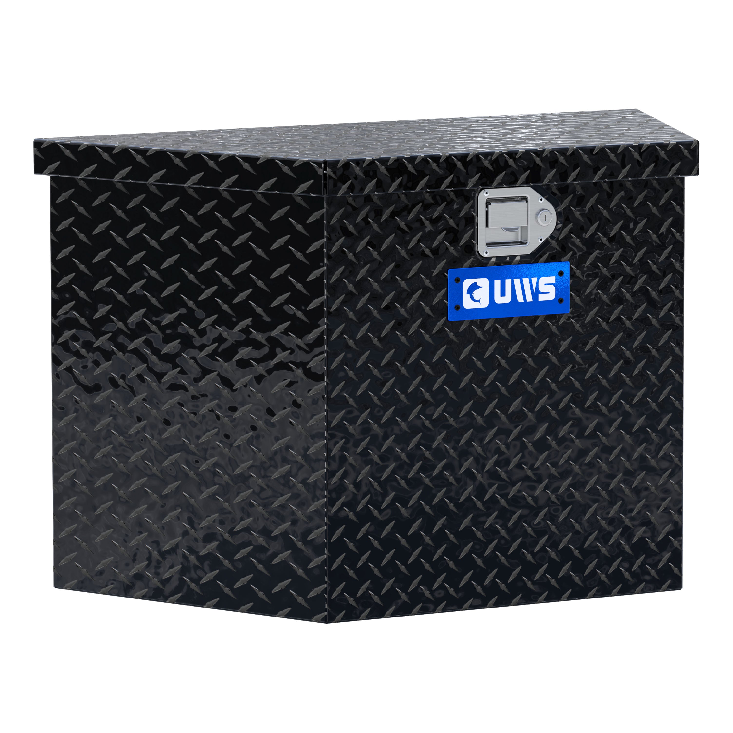 UWS TBV-34-BLK Gloss Black Aluminum 34" Trailer Tongue Box (LTL Shipping Only)