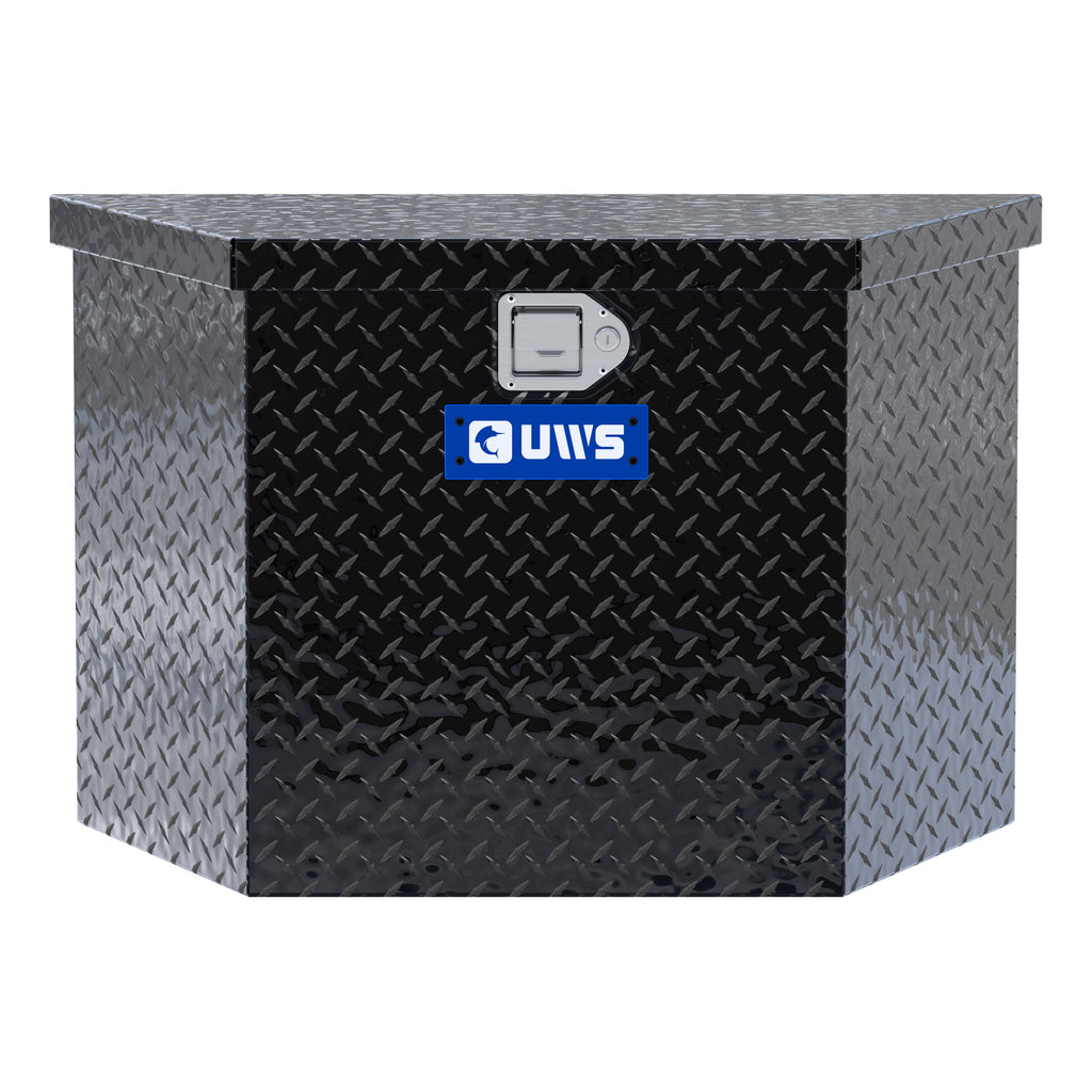 UWS TBV-34-BLK Gloss Black Aluminum 34" Trailer Tongue Box (LTL Shipping Only)