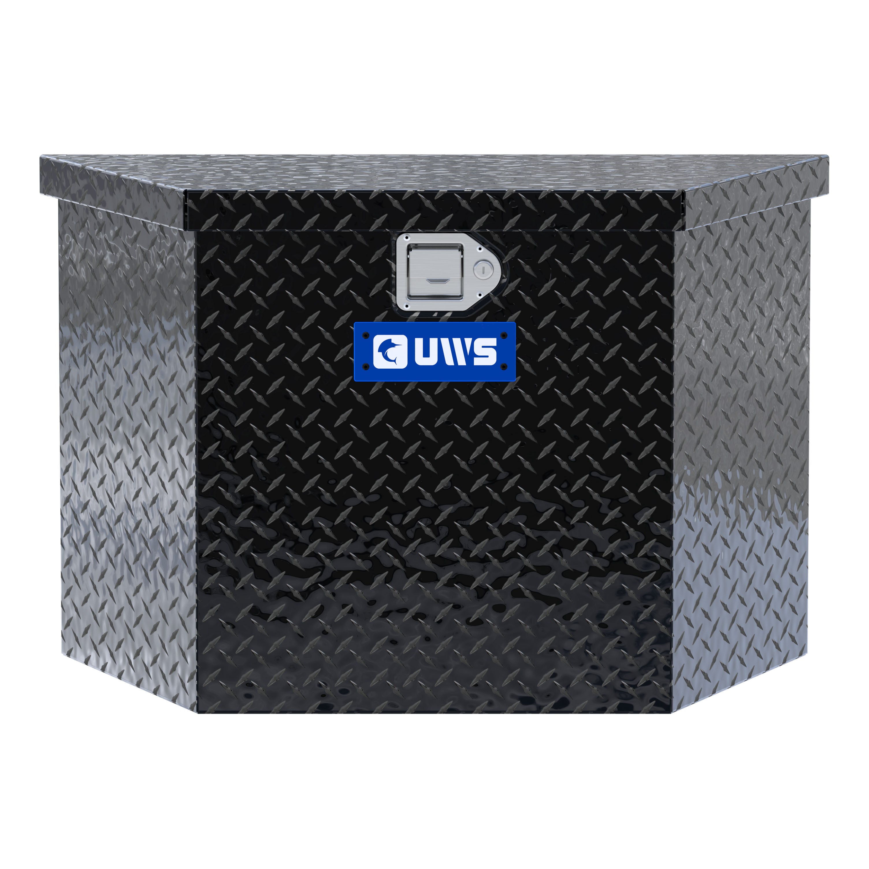 UWS TBV-34-BLK Gloss Black Aluminum 34" Trailer Tongue Box (LTL Shipping Only)