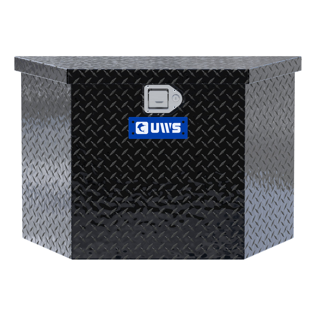 UWS TBV-34-BLK Gloss Black Aluminum 34" Trailer Tongue Box (LTL Shipping Only)