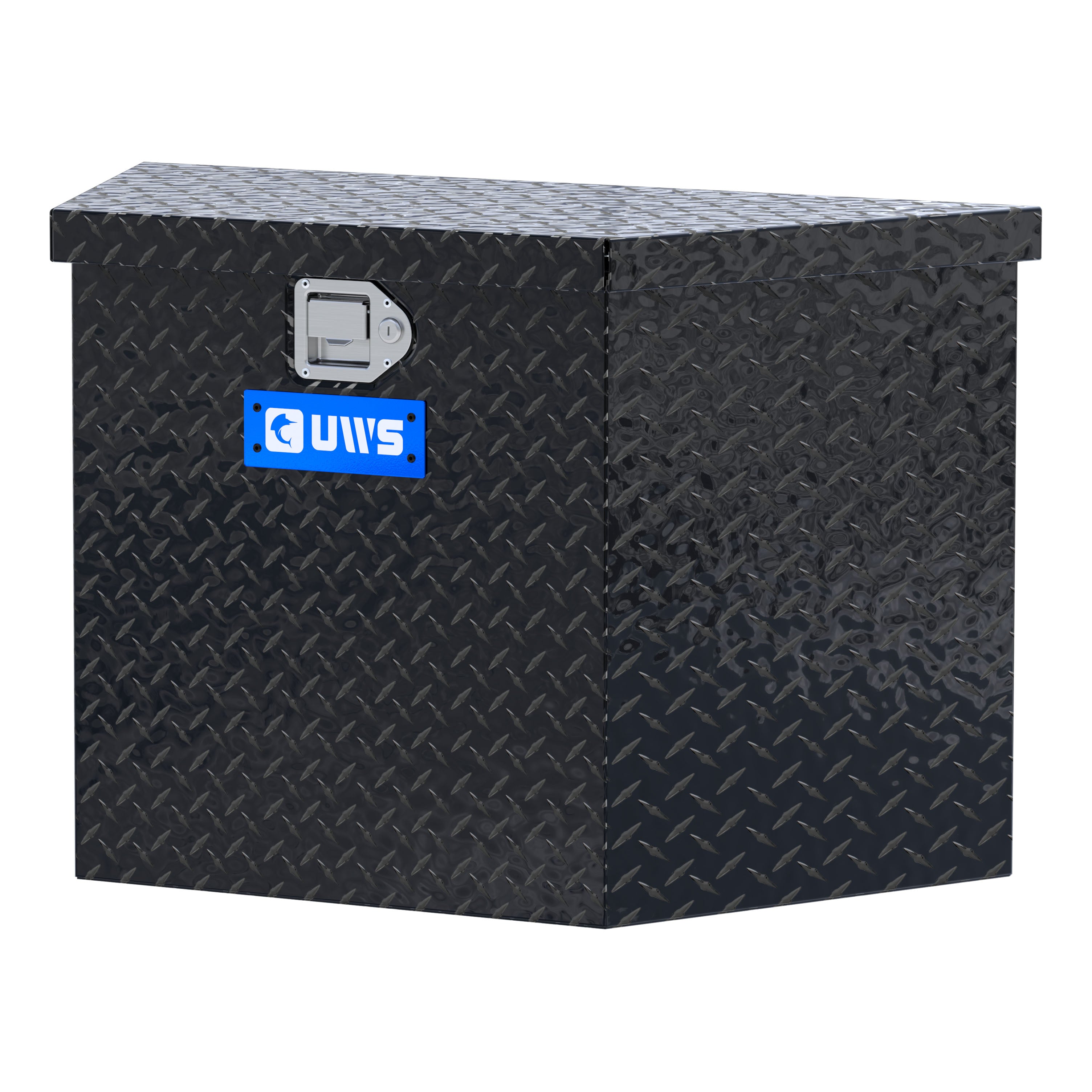 UWS TBV-34-BLK Gloss Black Aluminum 34" Trailer Tongue Box (LTL Shipping Only)