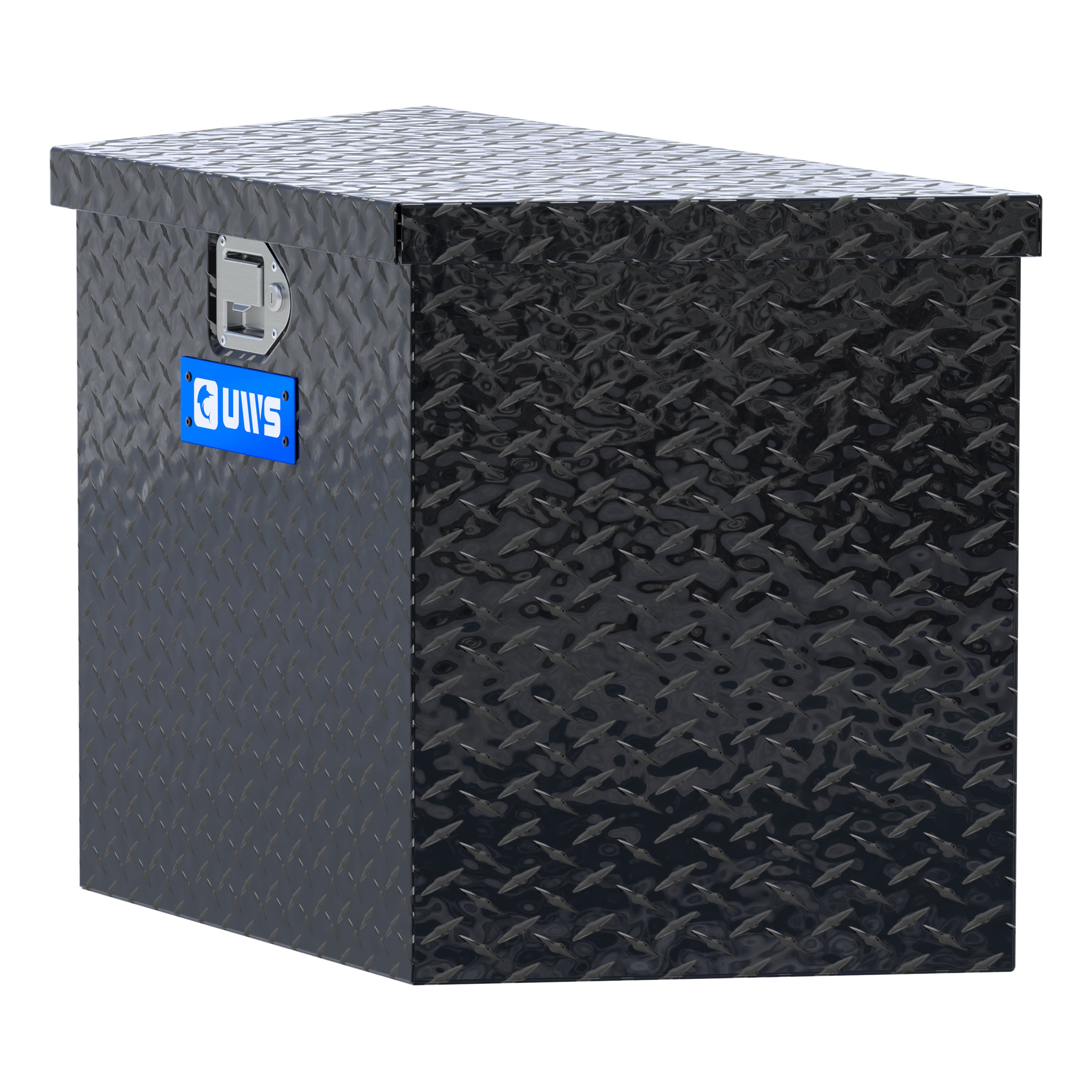 UWS TBV-34-BLK Gloss Black Aluminum 34" Trailer Tongue Box (LTL Shipping Only)