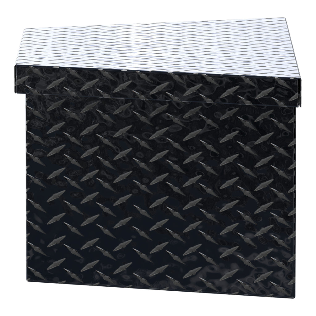 UWS TBV-34-LP-BLK Gloss Black Aluminum 34" Trailer Tongue Box with Low Profile (LTL Shipping Only)